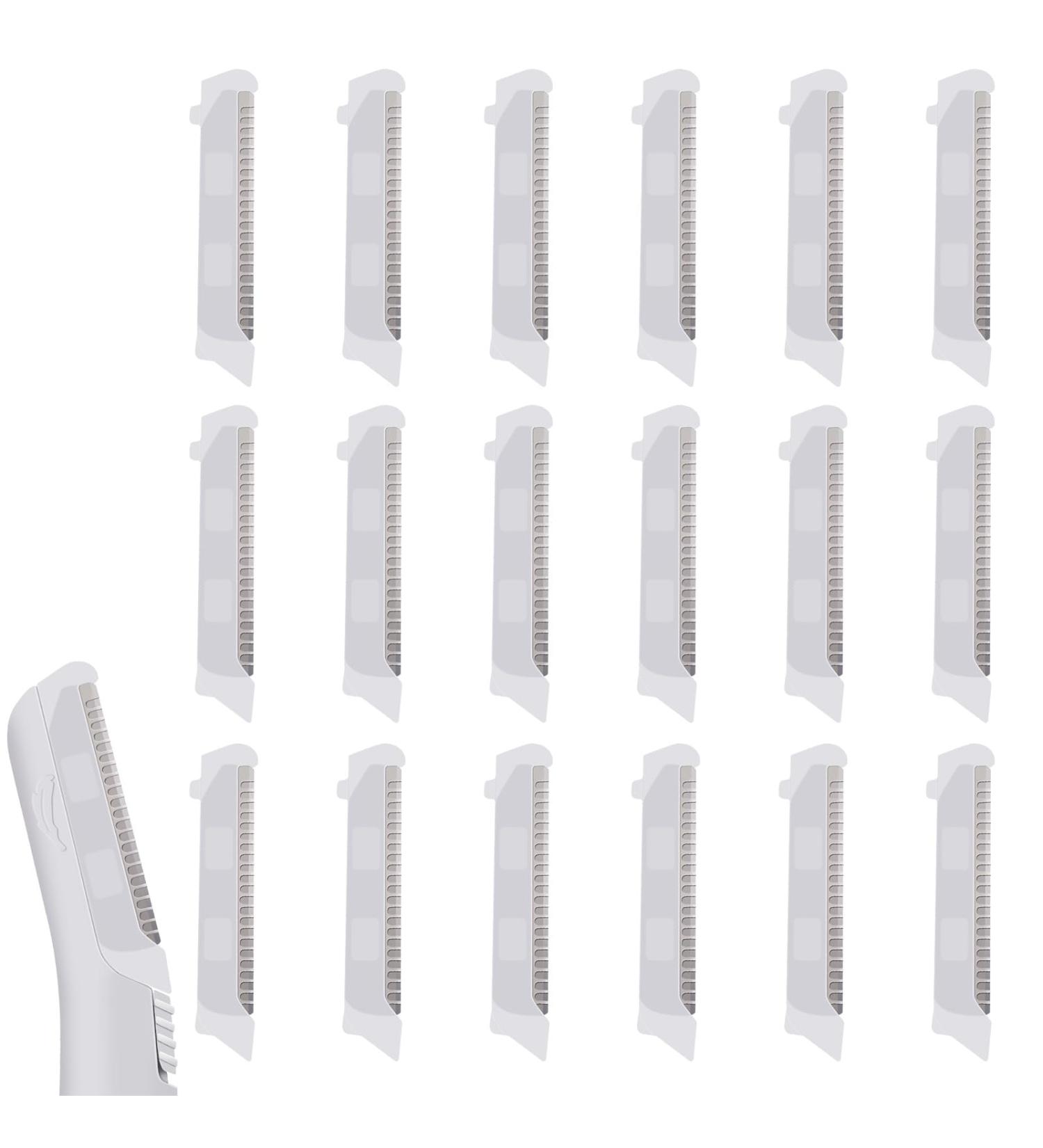 Buy Replacement Heads for Finishing Touch Flawless Dermaplane Glo - 18 Pack Facial Exfoliation Blades for Smooth Skin - Buy Online on GoSupps.com