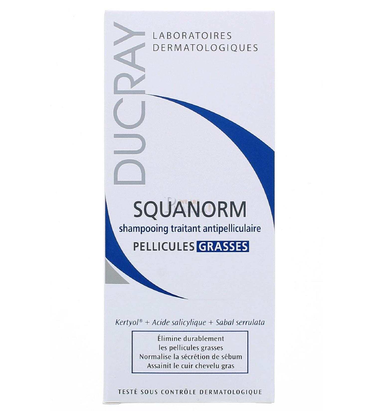 Ducray squanorm shampoo caspa grasa 200 ml - Buy Online on GoSupps.com