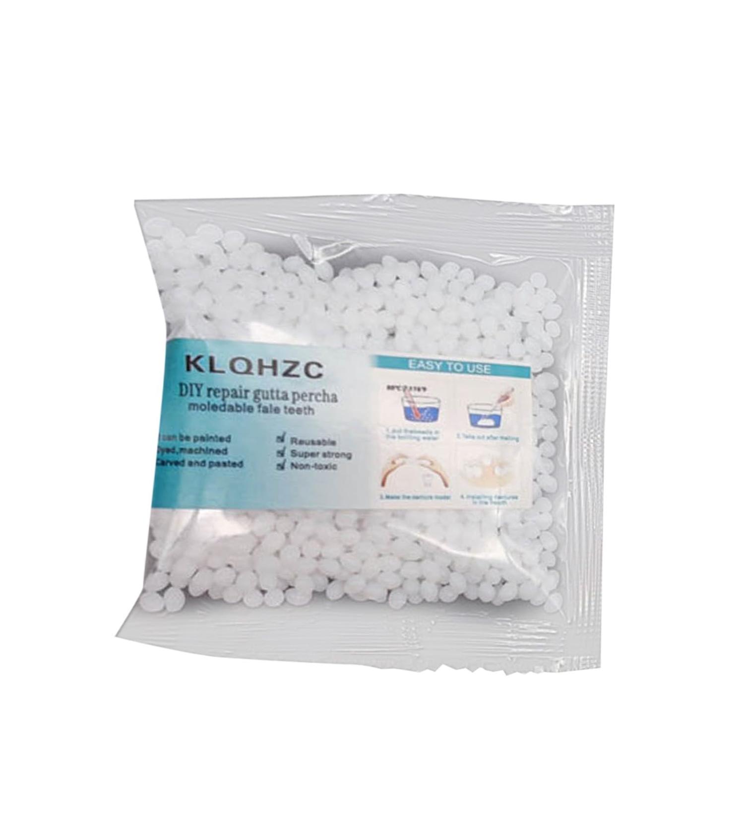 Frmuic Gutta Percha Halloween Dentures - Temporary False Teeth & Solid Glue Adhesive Kit for Perfect Smile - Buy Online on GoSupps.com