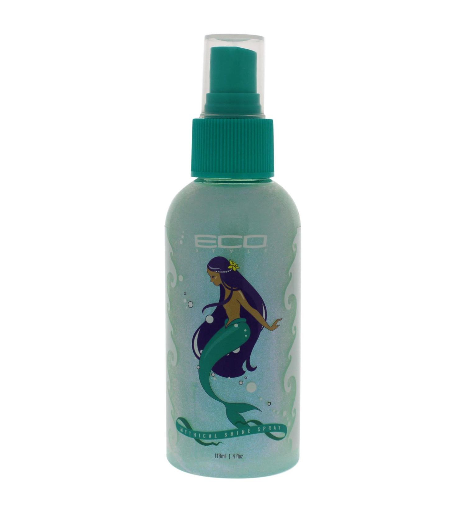 Eco Style ECOCO Eco Mythical Shine Hairspray-For Tempting Tresses With Beachy Waves-Argan Oil And Cupuacu Butter Oil Delivers Moisture To Hydrate Locks-Keeps Hair Healthy And Shiny-Siren Shimmer-4 Oz