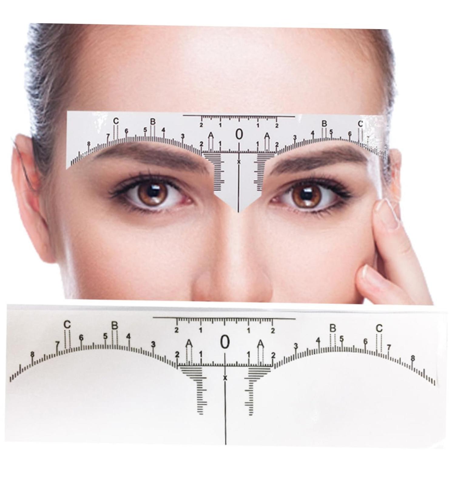  Angoily Angoily Mini Disposable Caliper for Eyebrow Embroidery Curved Ruler - Tear-Off Pattern - Buy Online on GoSupps.com