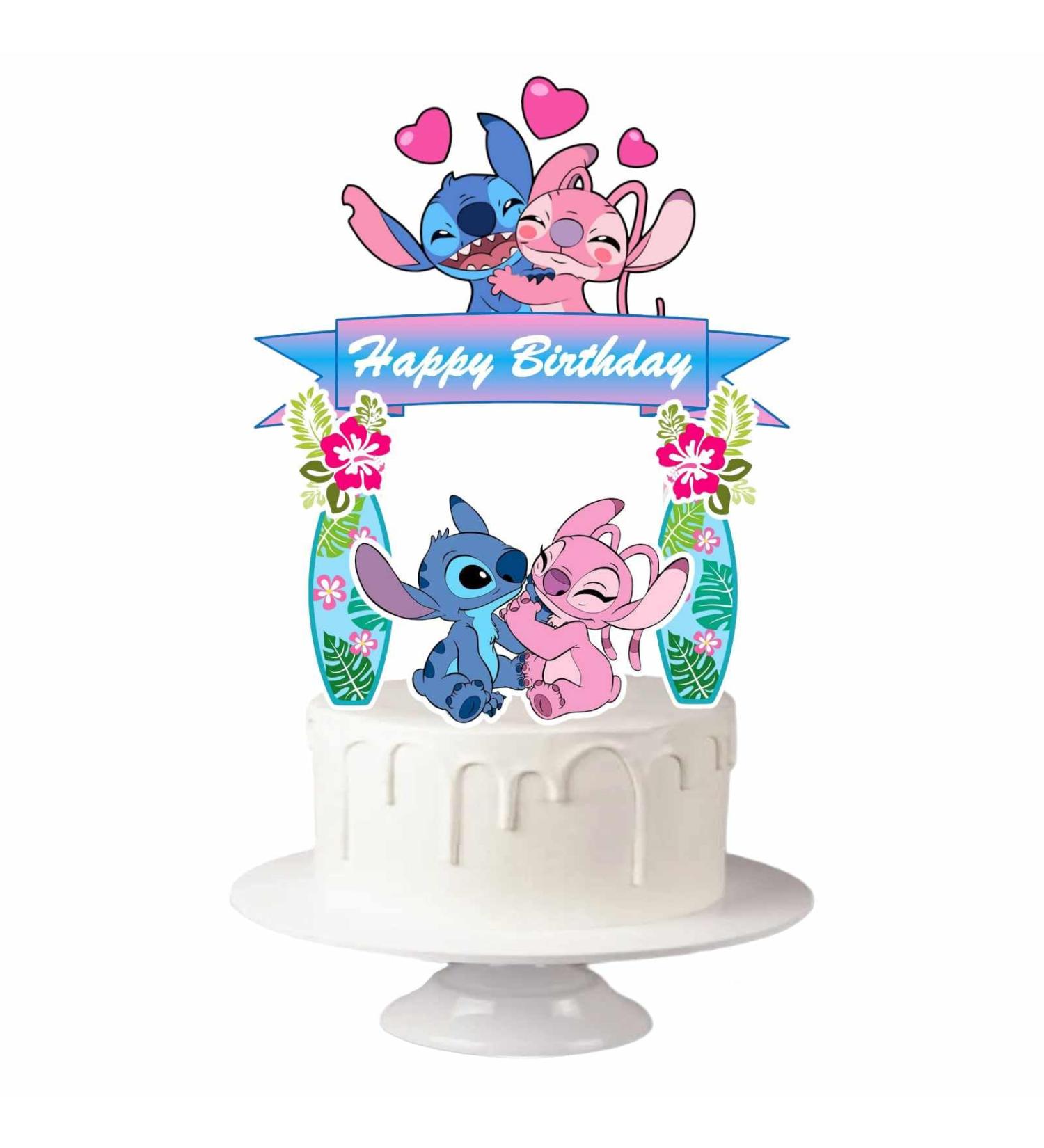 Angel Pink Birthday Cake Topper Cake Decoration Self-assembly