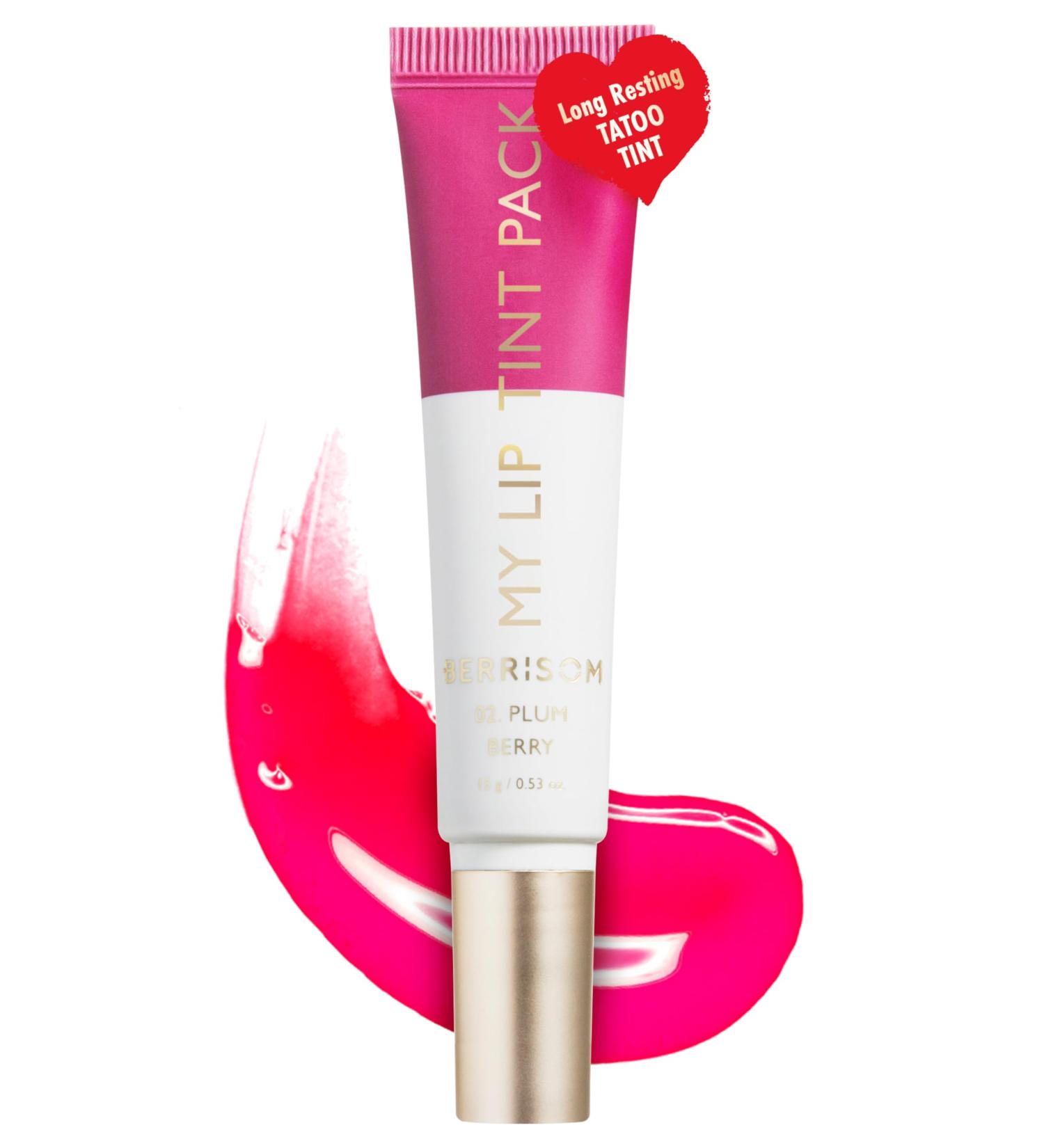 LIP My Tint Pack - Korean Waterproof Lip Stain | Long-Lasting Kiss-Proof Peel Off Lipstick in Plum Berry (0.50 Fl Oz - Buy Online on GoSupps.com