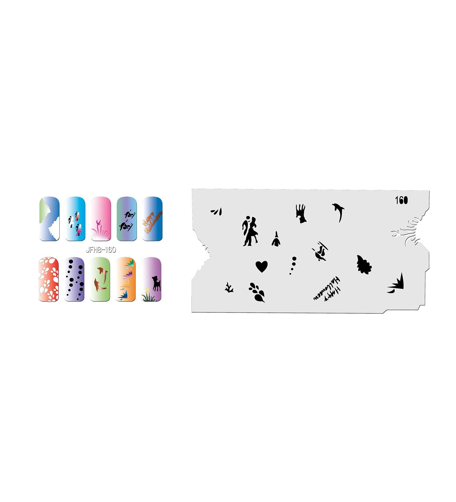 Fingernail stencil (airbrush nail art) Fengda JFH08-160