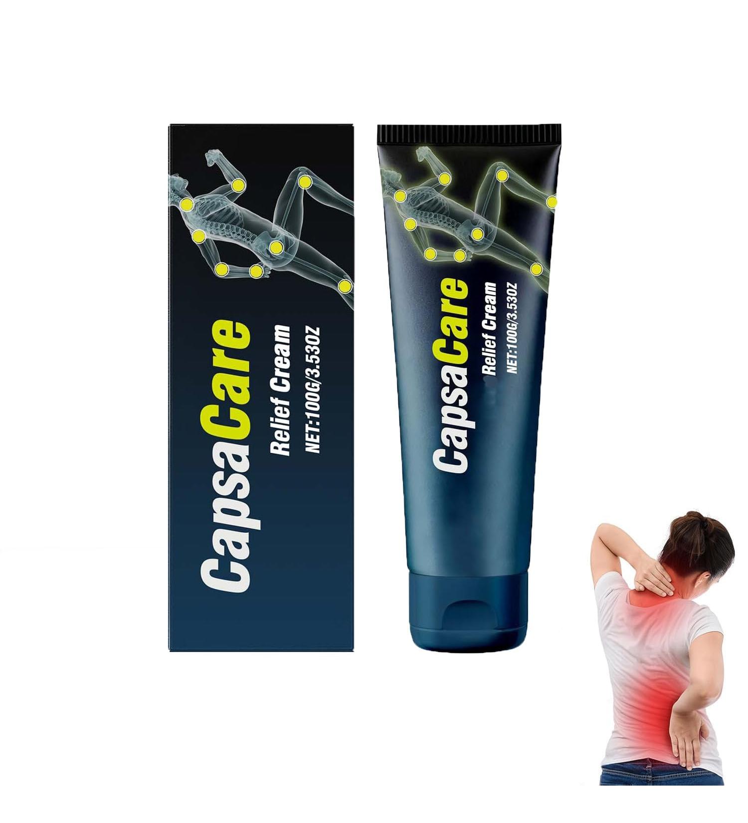 Bicotand CapsaCare Relief Cream - with Capsaicin & Arnica Menthol Muscle & Joint Cream Soothing Massage Gel for Feet Hands Legs and Waist 1 PCS - Buy Online on GoSupps.com