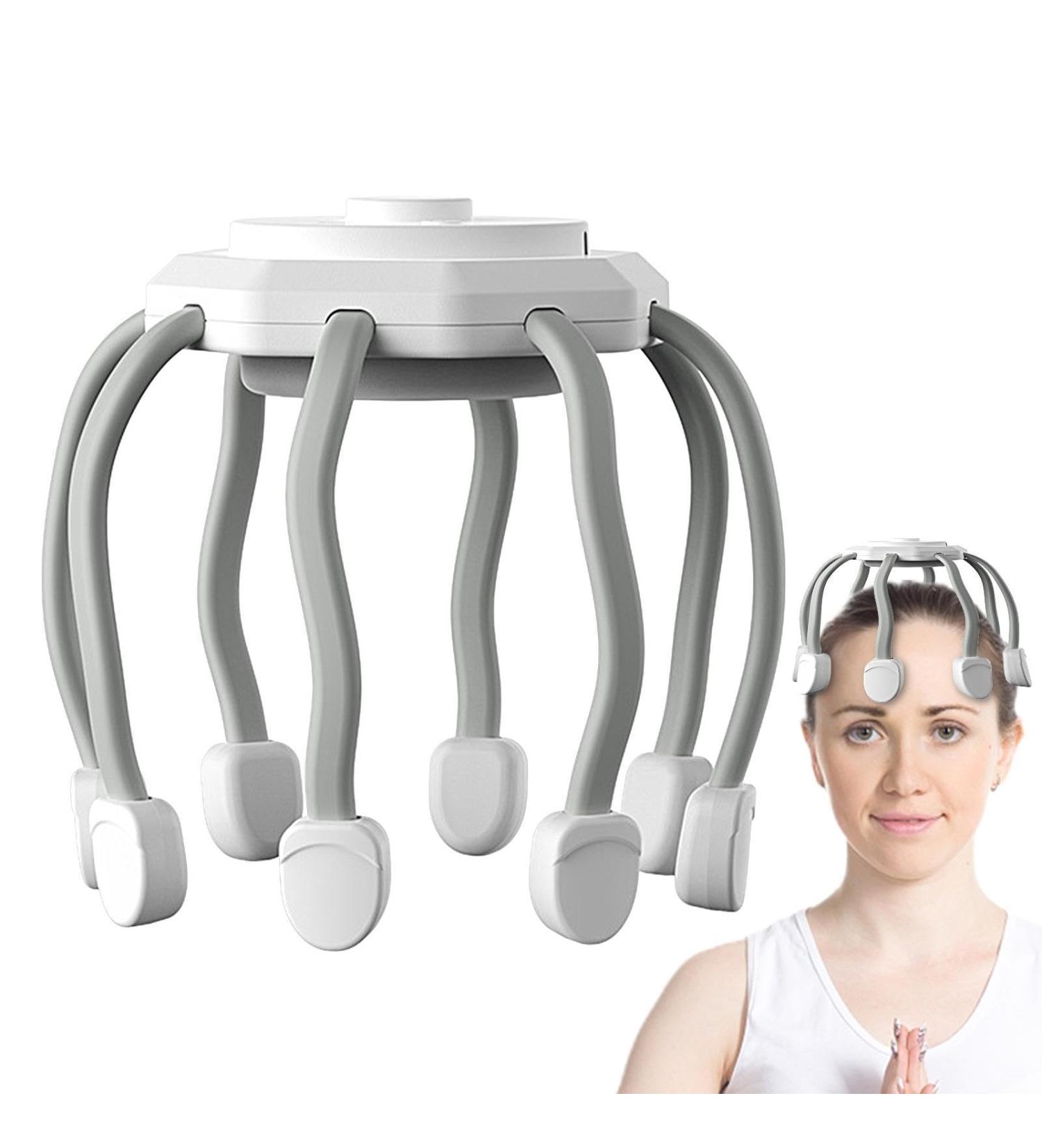 Head Massager Scalp Electric | 10 Vibrating Contact Modes | Spa Relaxation Tool for Women - Stress Reduction & Deep Relaxation - Buy Online on GoSupps.com