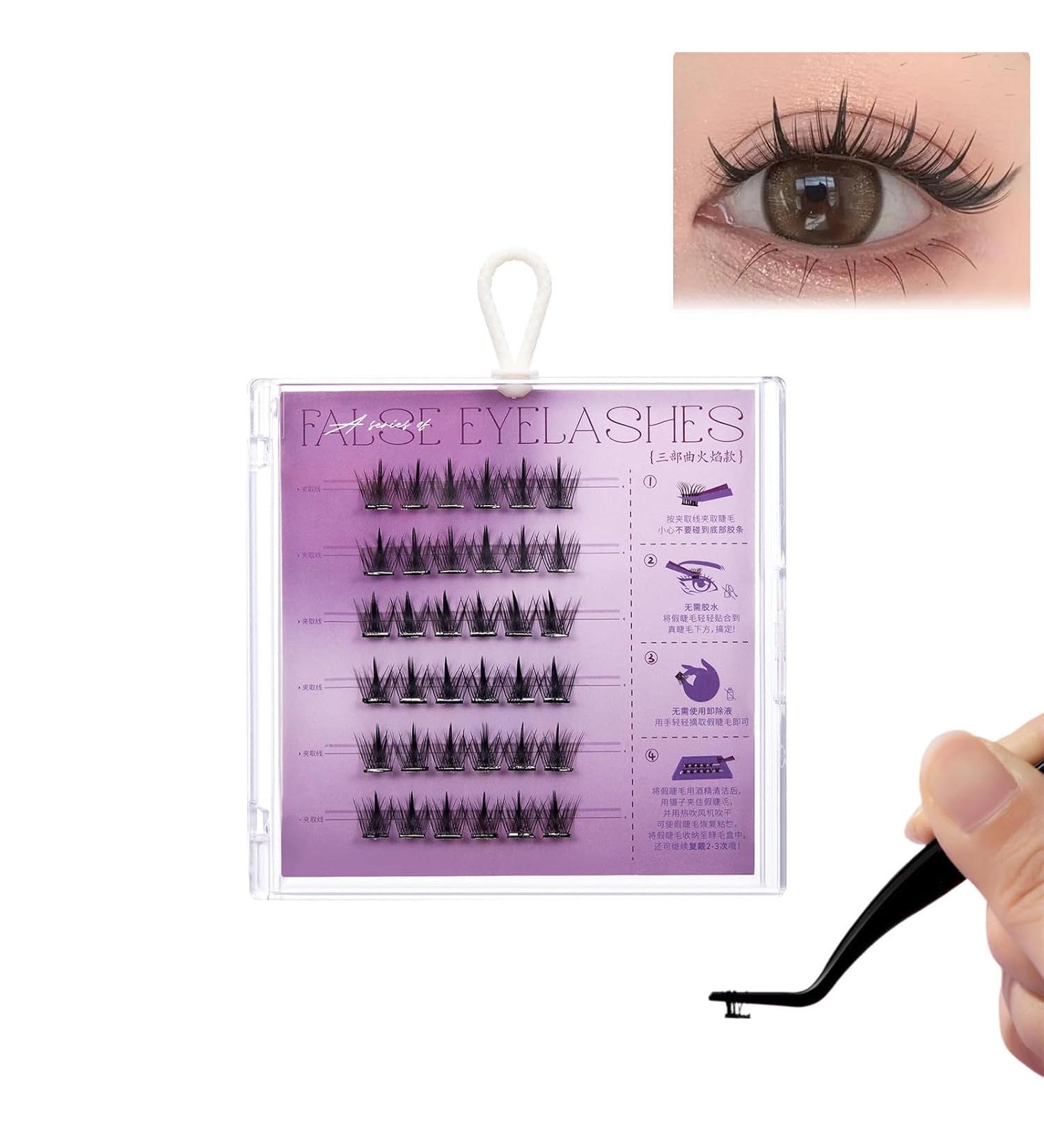 Dorolab Lashes Dorolab Eyelashes Dorolab Self Adhesive Eyelashes Natural Look No Glue Eyelashes Magnetic Dorolab Glue Free Eyelashes Waterproof Natural Press on Lashes No Glue Needed (#05) - Buy Online on GoSupps.com