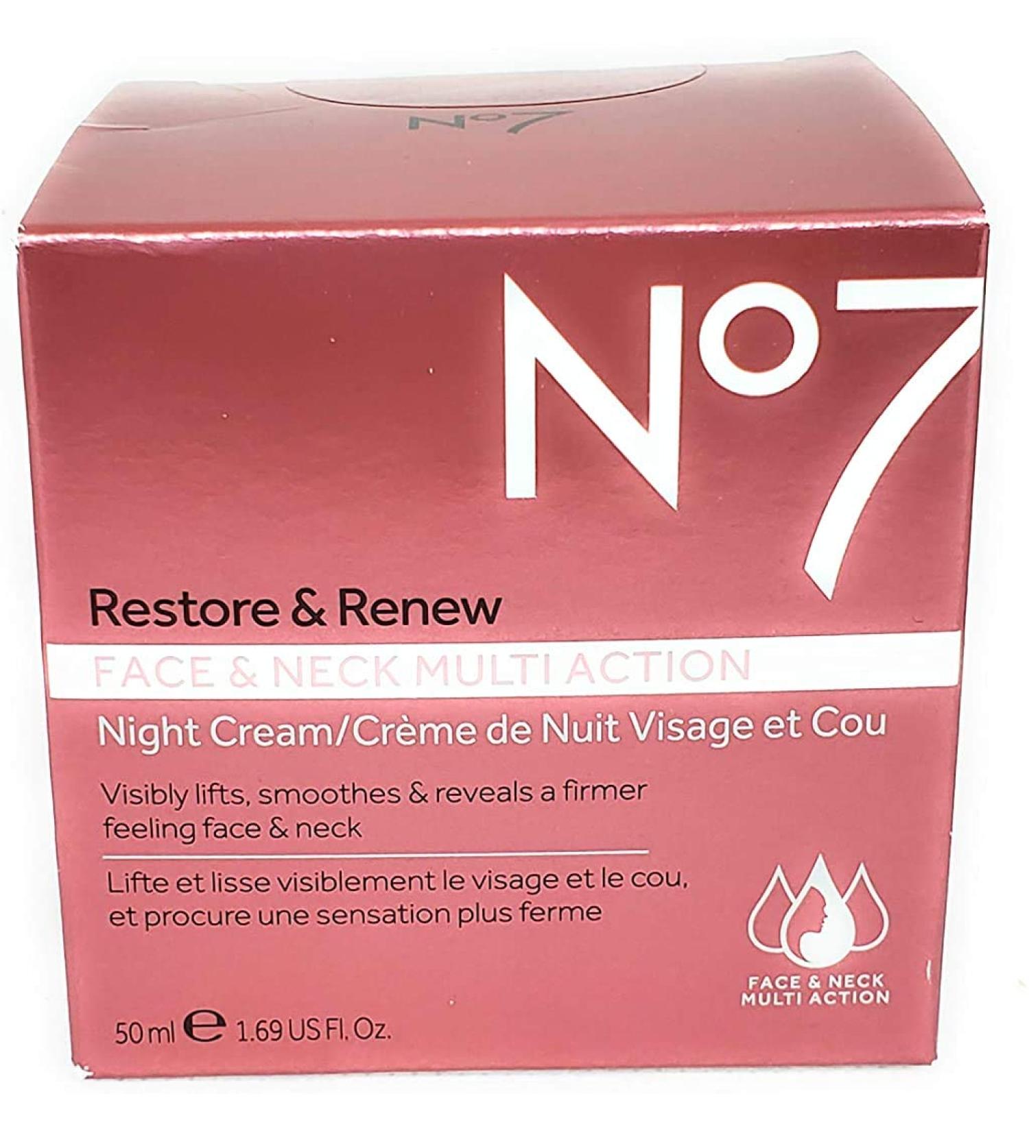 No7 Restore & Renew Multi Action Night Cream - 1.69oz Night Cream