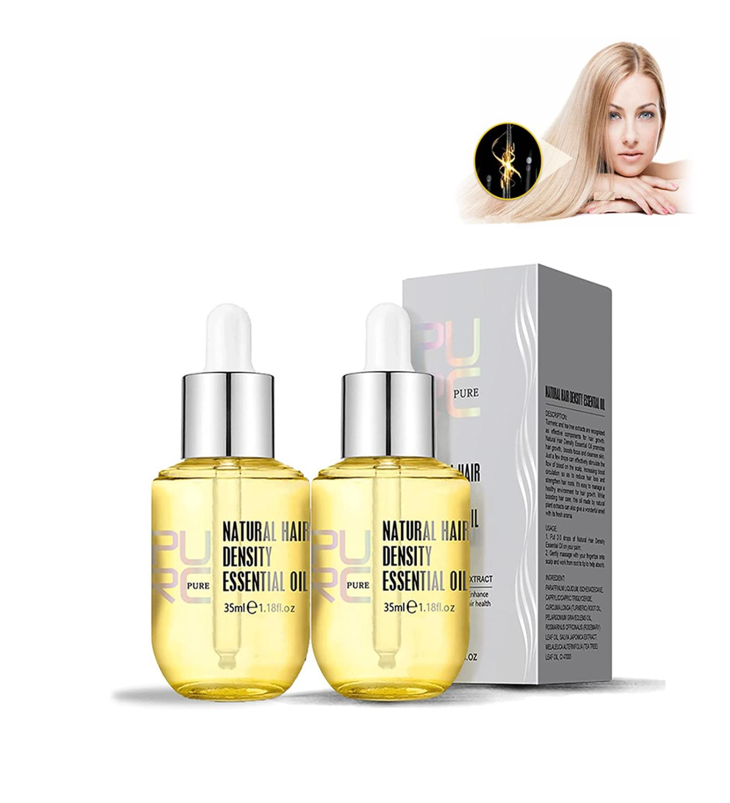 Purc Hair Growth Oil for Natural Hair Density - 2PCS Set for Women & Men - Buy Online on GoSupps.com