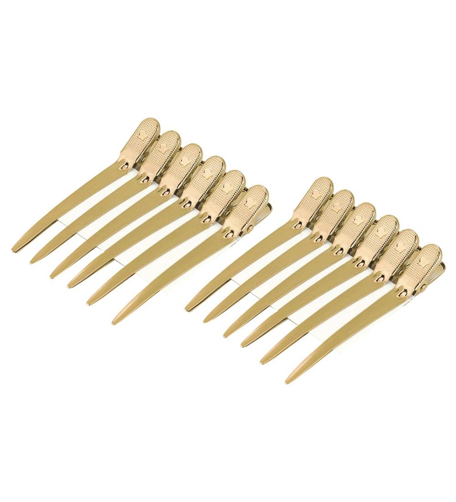 12PC Hair Styling Clips Set - Professional Salon Hairpins in 6 Colors | Durable Steel Hair Clips for Hairdressing - Buy Online on GoSupps.com