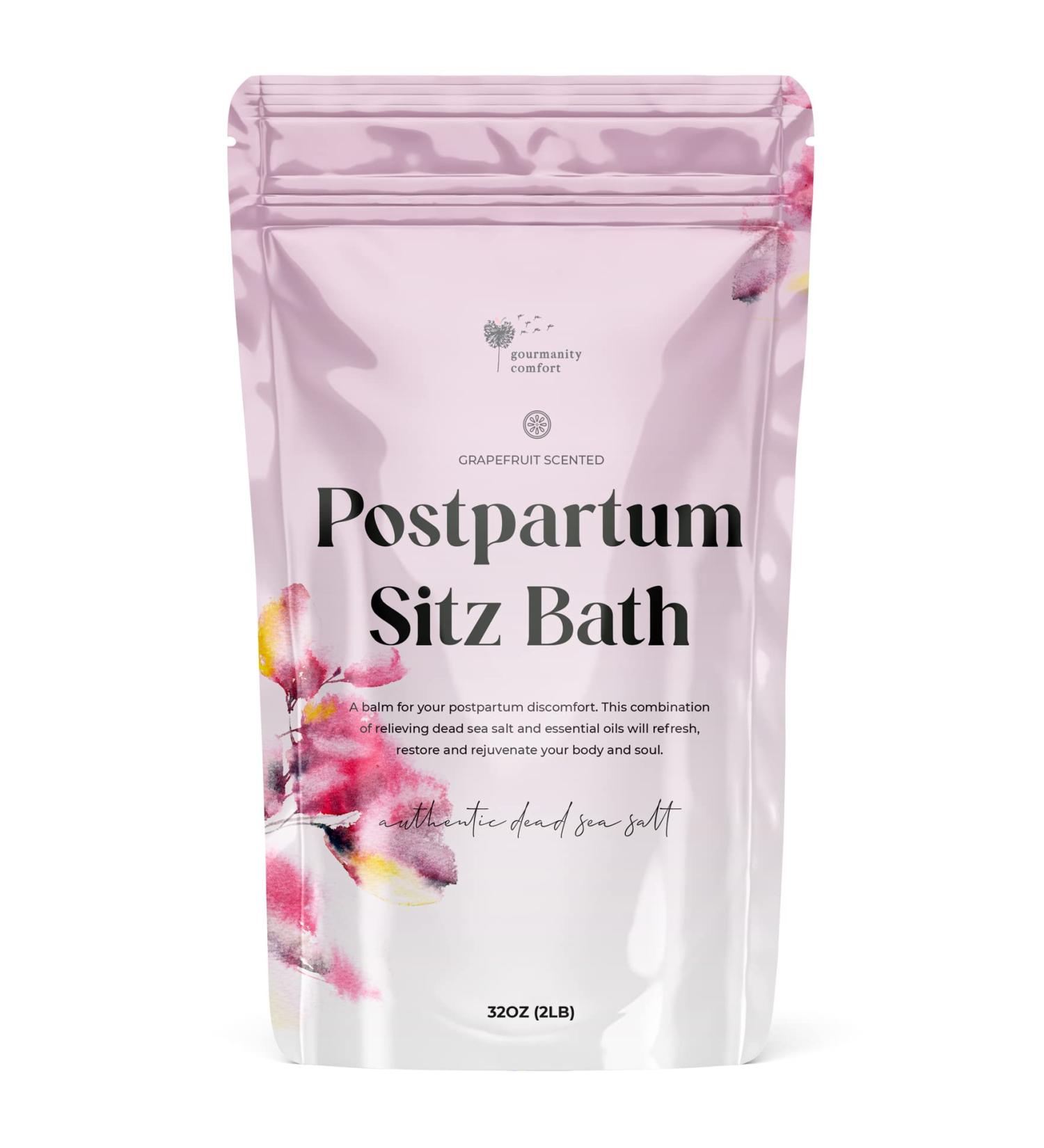 Gourmanity Comfort 2LB Postpartum Bath Flakes | Dead Sea Salts for Pain Relief & Postpartum Care | 32oz Resealable Bag - Buy Online on GoSupps.com