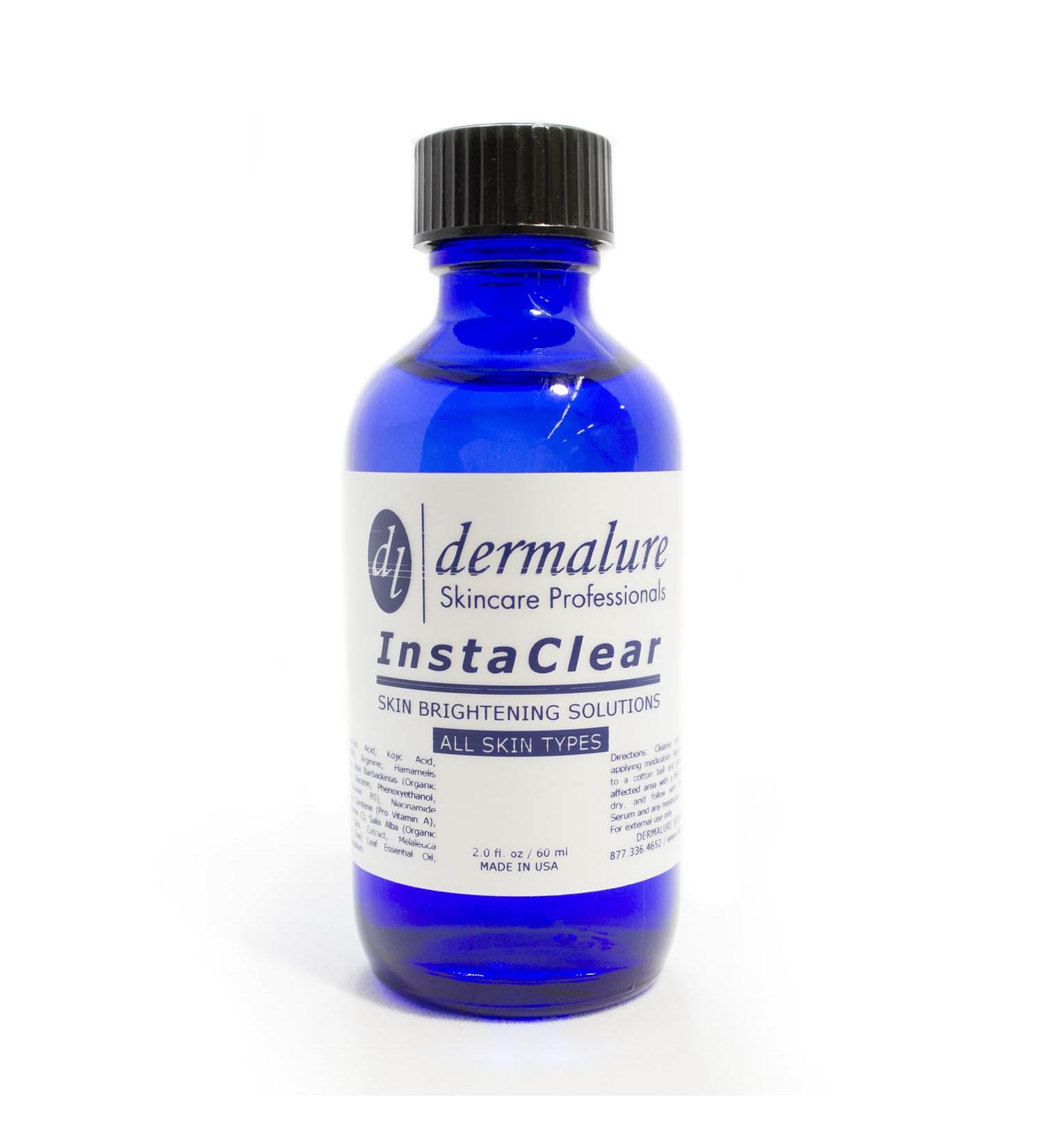 Dermalure InstaClear Toner Multi-Acid Exfoliating & Clarifying Skin Toner with Botanical Extracts & Multi-Acid Complex