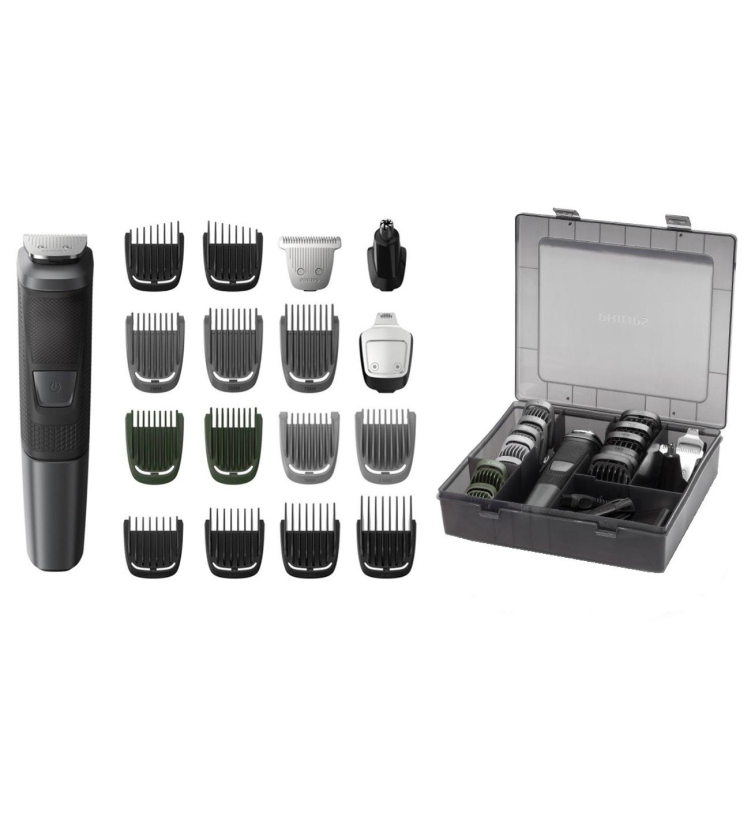 Philips Norelco Multi Groomer MG5760/40-18 piece beard body face nose and ear hair trimmer and clipper w/storage case - Buy Online on GoSupps.com