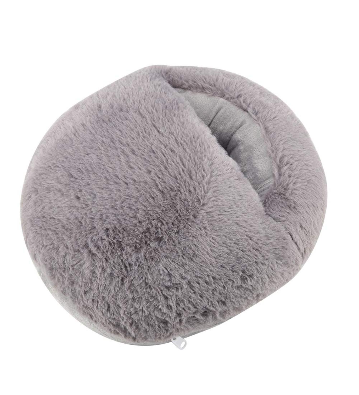 Serlium USB Foot Warmers | Soft Heated Slippers for Winter Office & Home Use - Gray - Buy Online on GoSupps.com