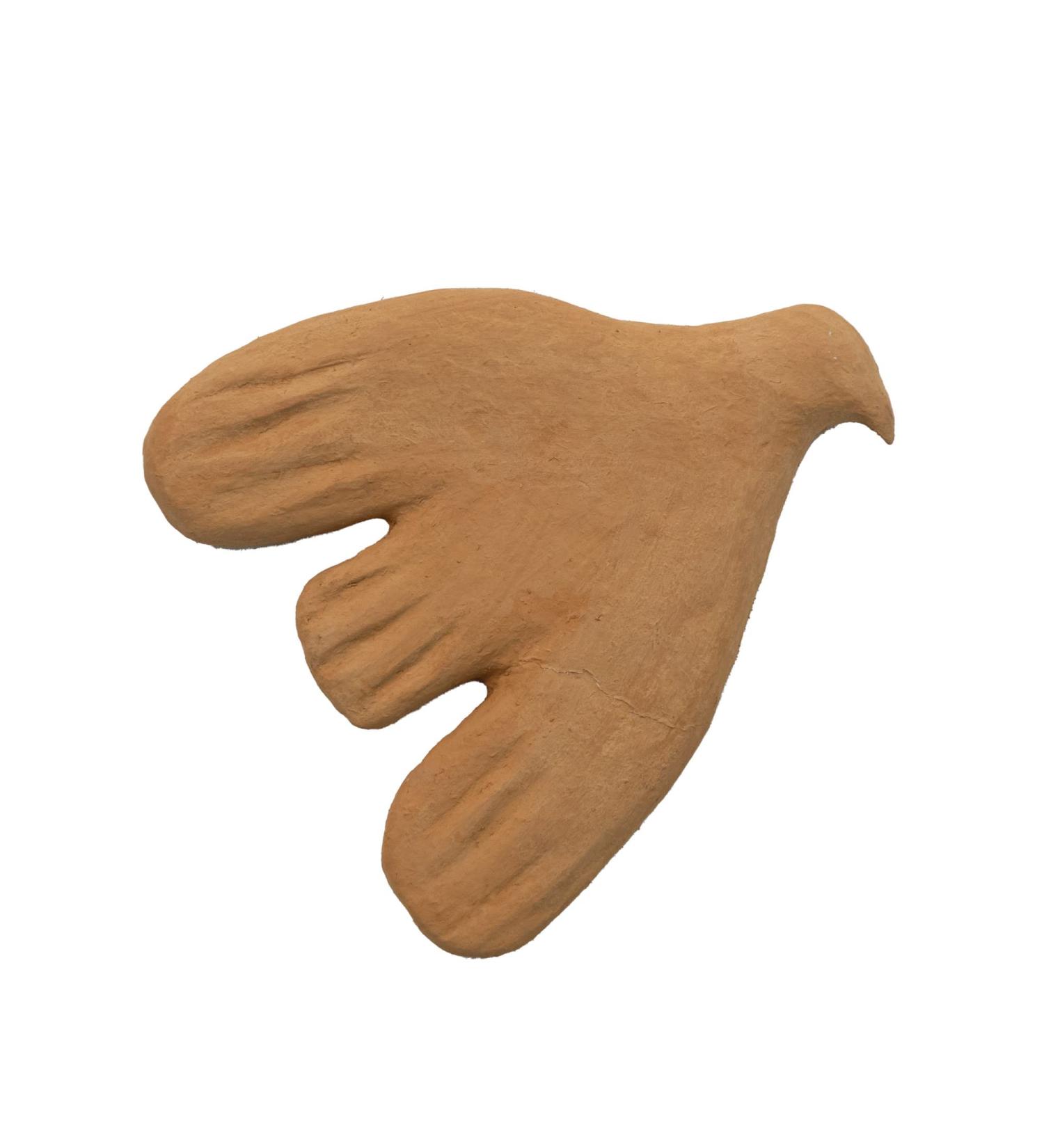 Creative Co-Op Paper Mache Dove Art Mustard Wall Decor - Orange - Buy Online on GoSupps.com