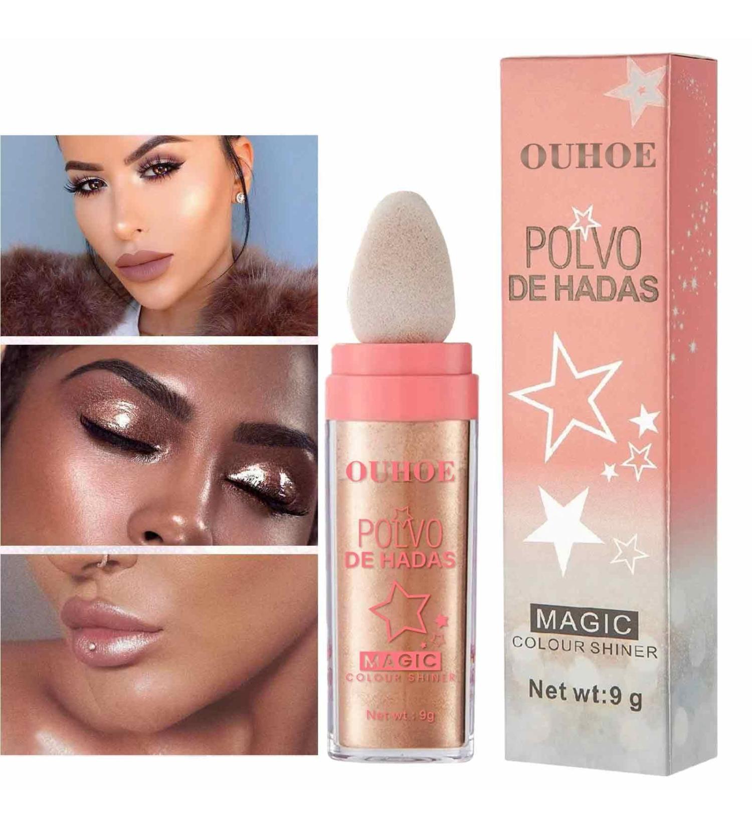 Face Powder - Body&Face Highlighter Powder Stick | Three-Dimensional Powder Makeup Brighten Makeup Blusher for Face&Body&Hair 9g Brown - Buy Online on GoSupps.com