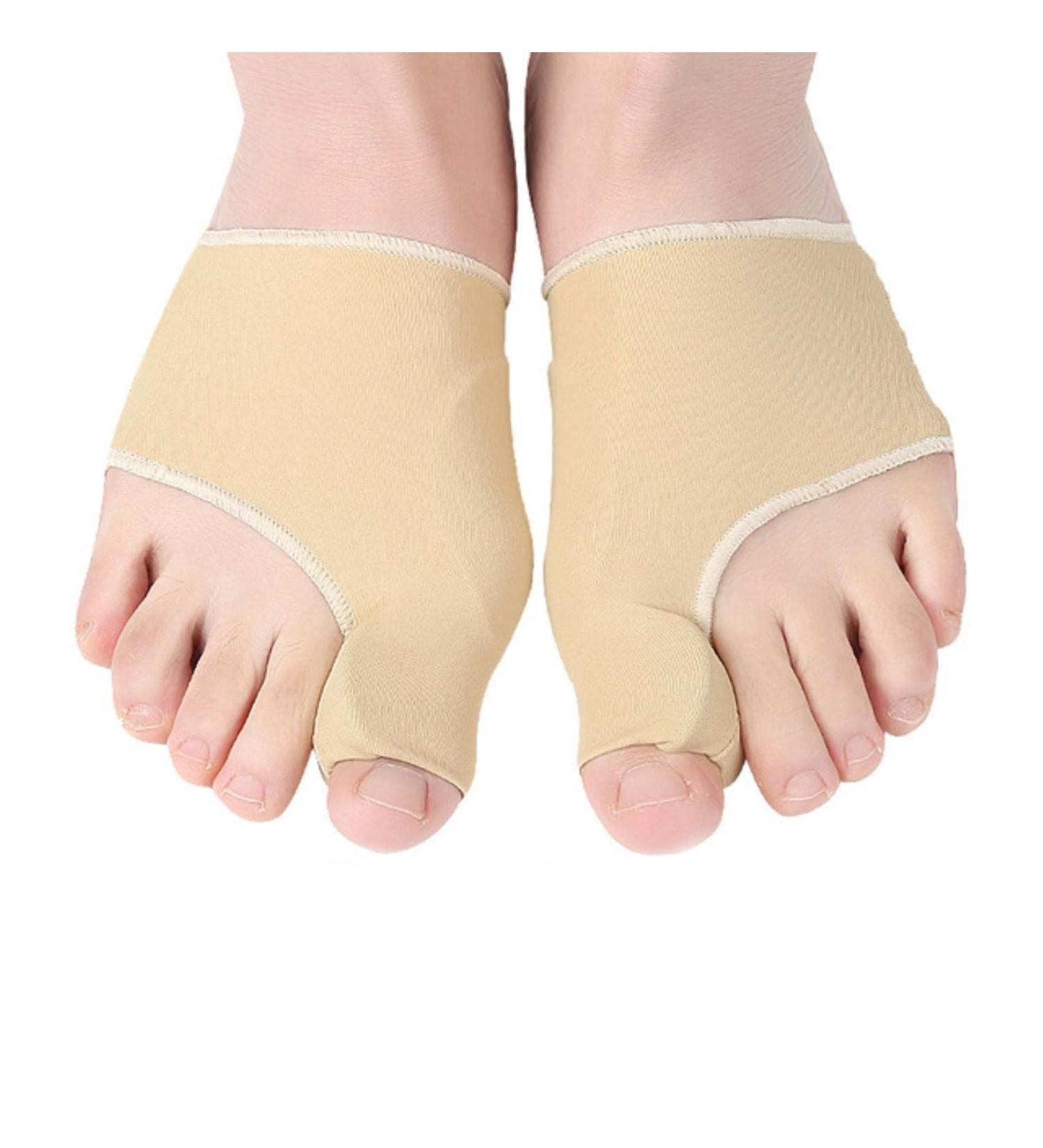 2 Pcs Bunion Corrector & Orthopedic Hallux Valgus Relief Splint | Beige Gel Pads & Non-Slip Support Brace - International Shipping Available - Buy Online on GoSupps.com