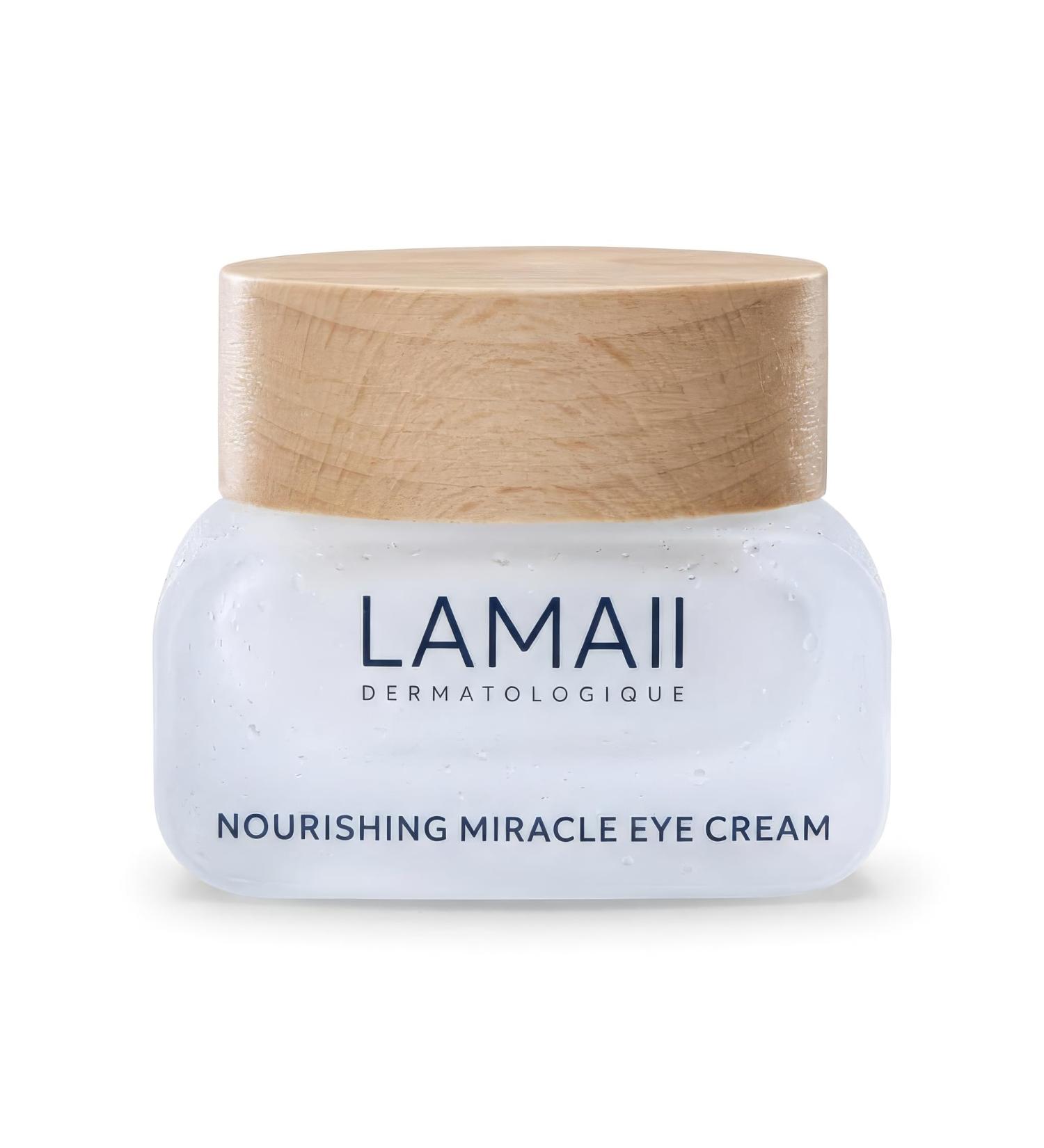 LAMAII Nourishing Miracle Under Eye Cream Treats Dark Circle & Fine Lines Firms Brightens & Hydrates Around Eye Area Anti Aging Eye Cream with LARVOGEN BIOTECH Peptides & Jojoba Oil 30g - Buy Online on GoSupps.com