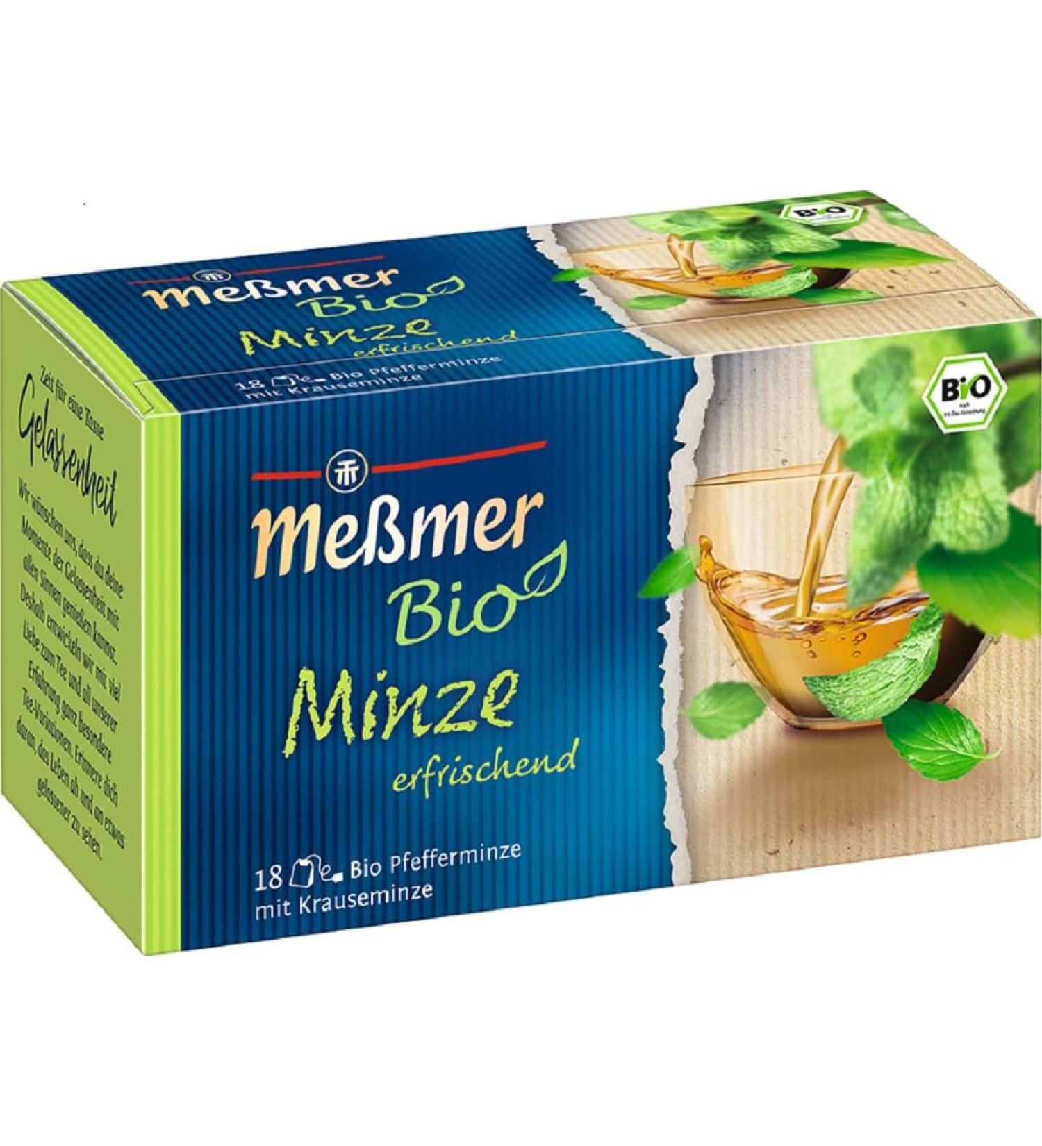 Me mer Organic Mint Tea | Refreshing Vegan & Gluten-Free | 18 Tea Bags - Buy Online Worldwide - Buy Online on GoSupps.com