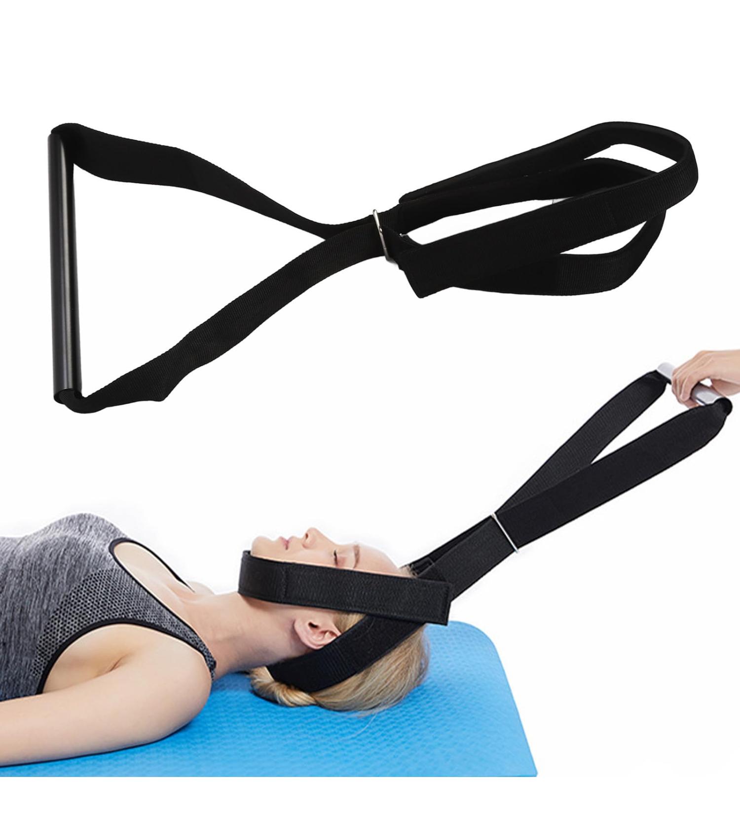 Ejoyous Neck Stretcher Cervical Traction Device Spine Chiropractic Traction Pull Device with Chin Strap for Neck Relaxation - Buy Online on GoSupps.com