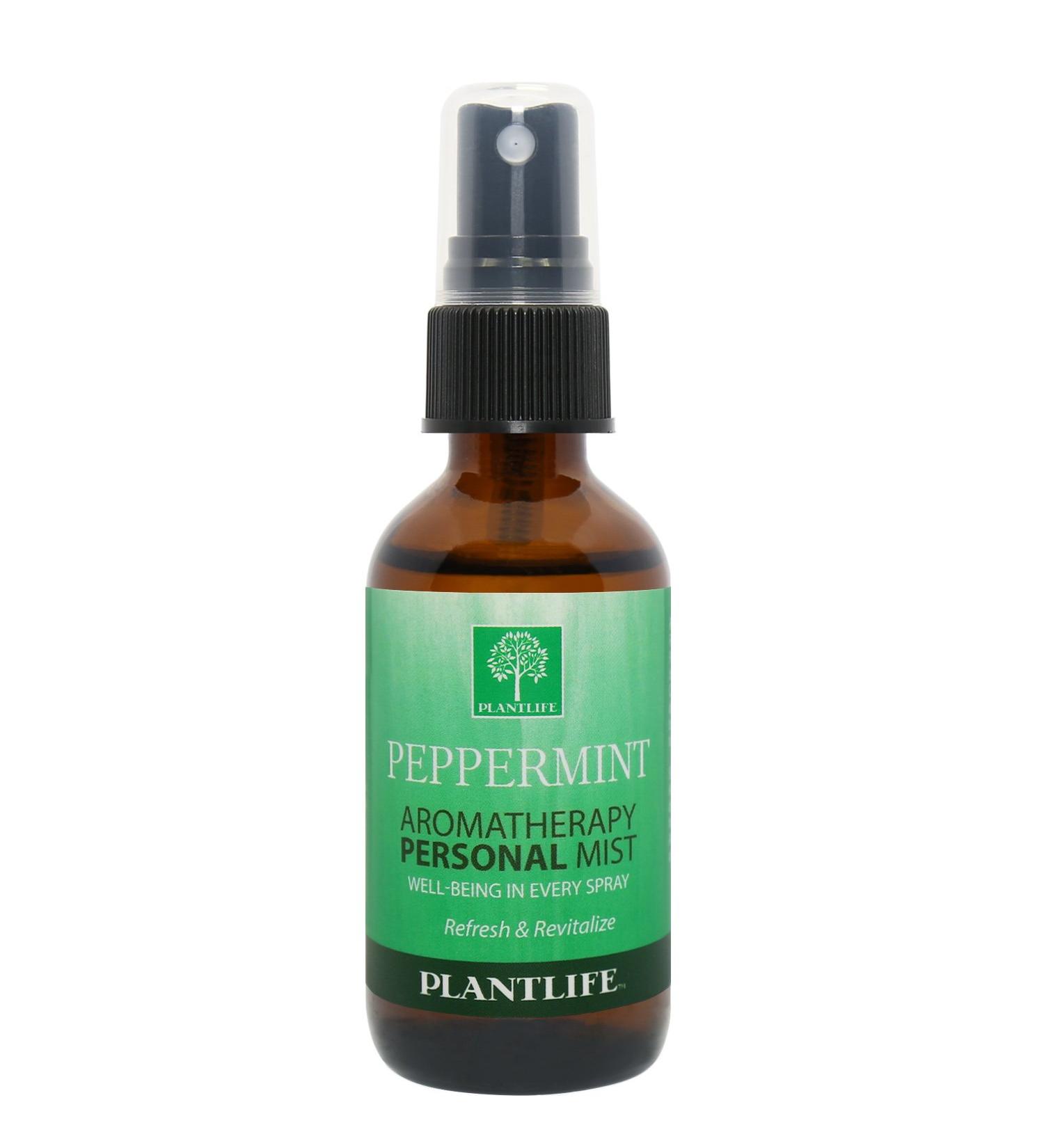 Plantlife Peppermint Mist Face and Body Spray - Straight From The Plant 100% Pure Therapeutic Grade - Take with You Everywhere - Made in California 2 oz - Buy Online on GoSupps.com