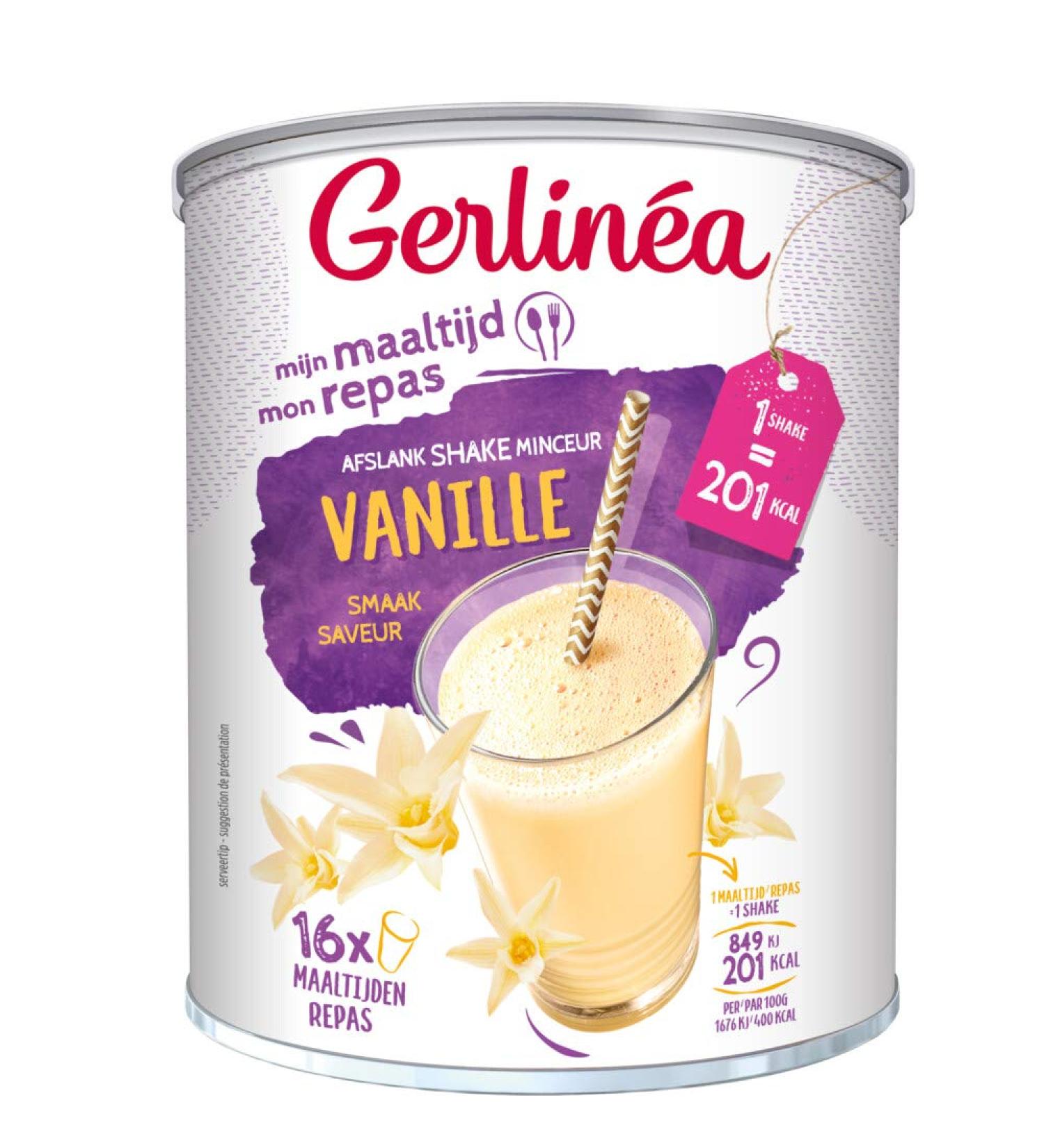 6x Gerlinea Milkshake Vanilla 436g - Multipack