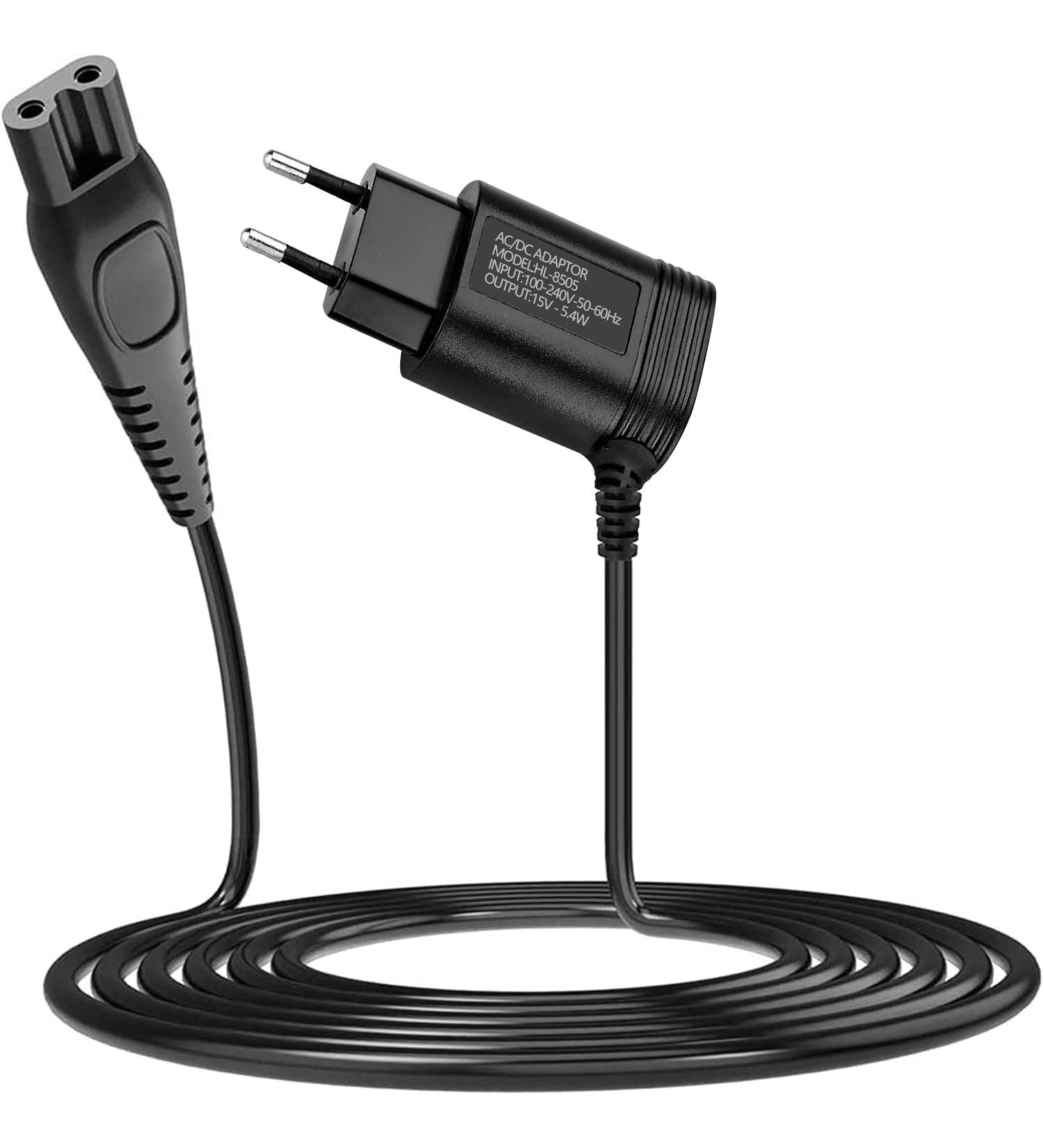 Buy 15V 1.1m Shaver Charger Compatible with Philips Norelco HQ8505 9000 5000 3000 Series - Ideal for Beard Trimmers & Power Heads - Buy Online on GoSupps.com