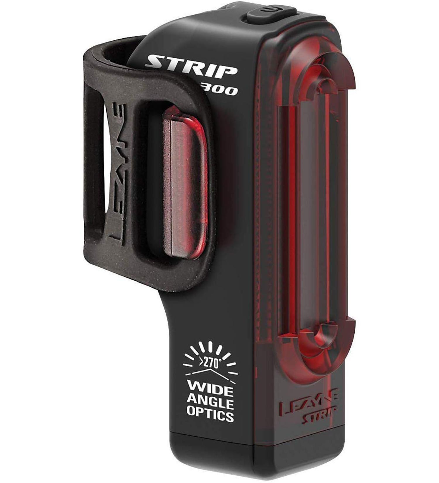LEZYNE Strip Drive Pro 300 Lumens LED Taillight | 53-Hour Runtime | USB Rechargeable | 10 Modes | High Performance Rear Bike Light - Black - Buy Online on GoSupps.com