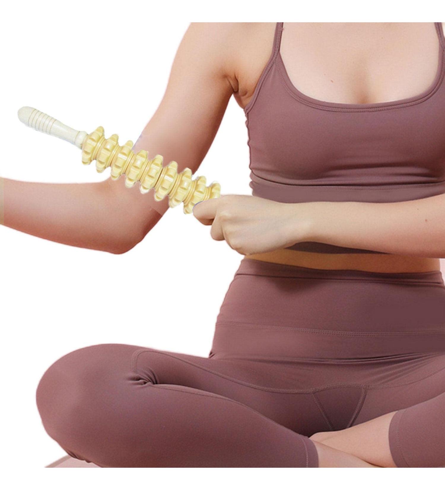 Leryveo Trigger Point Scooter | Fascia Muscle Massager & Body Shaping Tools - 9-Ball Yoga Stick for Relaxation & Athletic Recovery - Buy Online on GoSupps.com