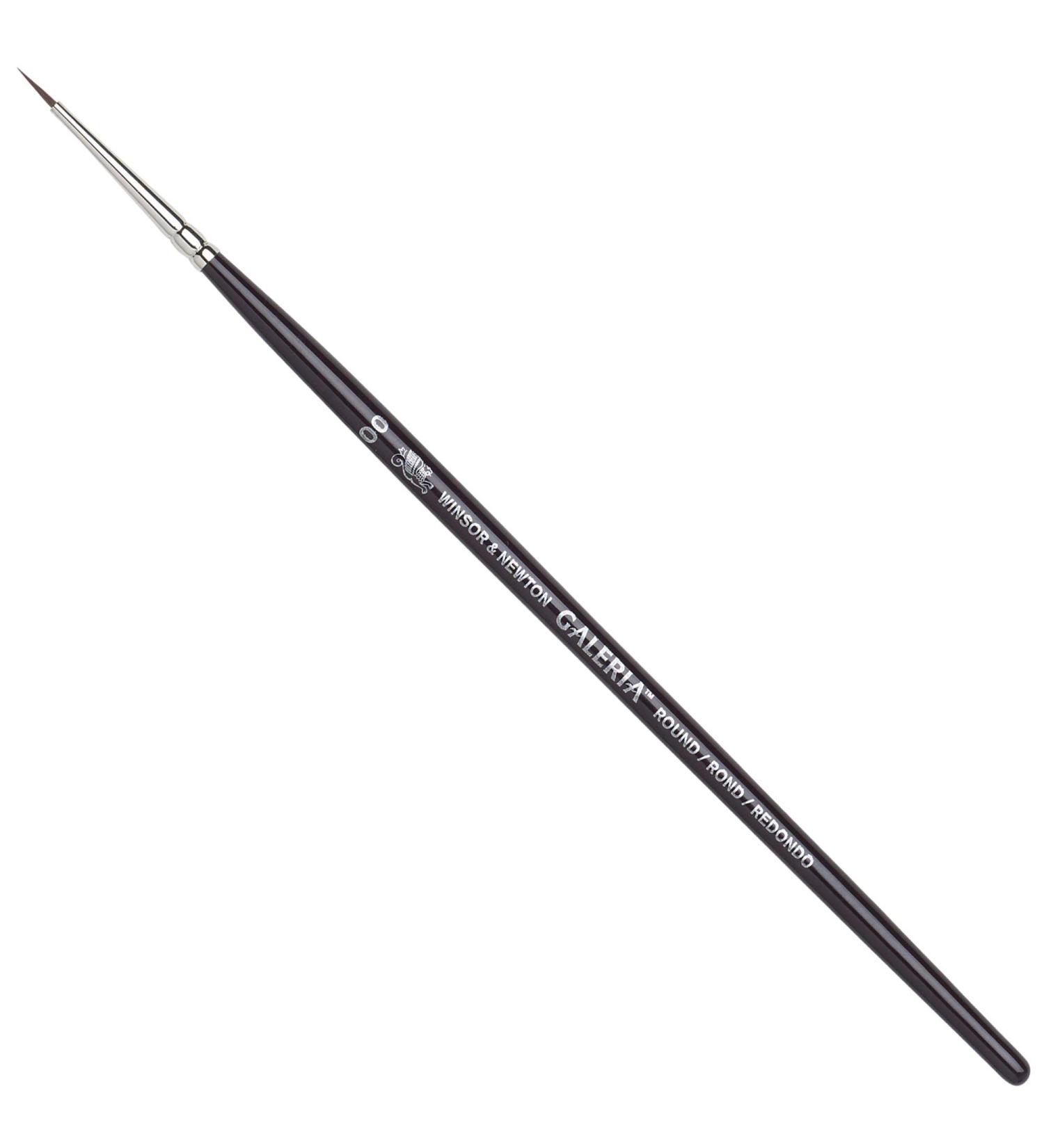 Winsor & Newton Galeria Round Brush Size 01 Black - Short Handle - Buy Online on GoSupps.com