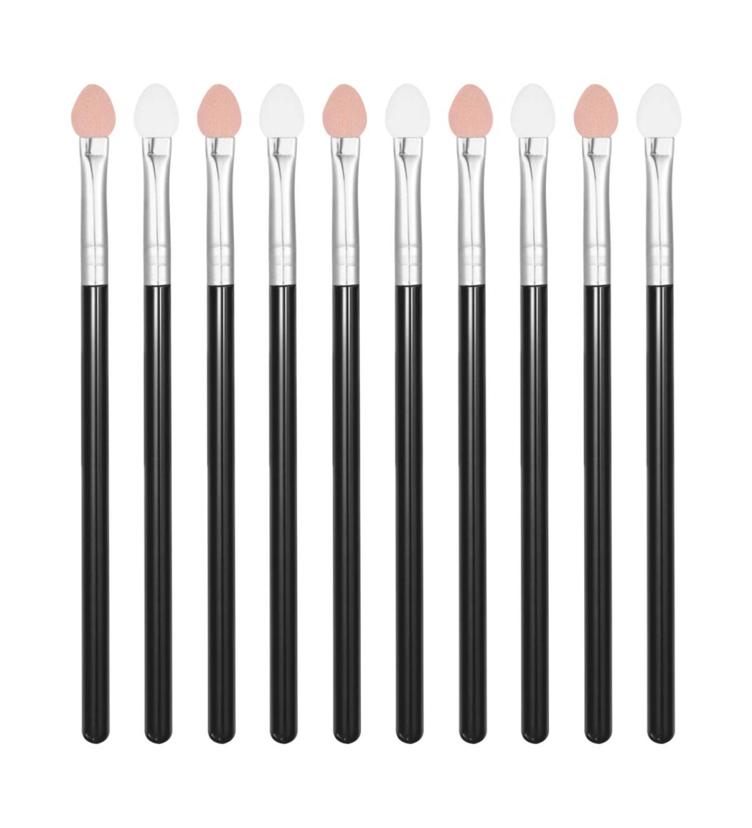 Beaupretty 10PCS Eyeshadow Sponge Applicators Set - Plastic Handle Makeup Brushes for Women | Best Quality Eye Makeup Tools - Buy Online on GoSupps.com