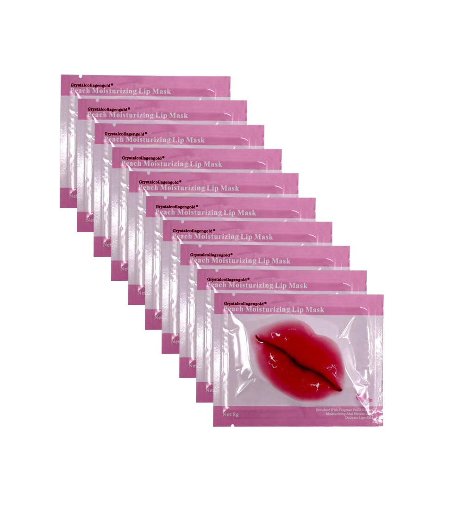 Jakuva Collagen Lip Mask - 30PCS Moisturizing Gel Pads for Dry Lips | Nourishing Lip Balm & Sleeping Mask for Plump Lips - Peach Pink - Buy Online on GoSupps.com