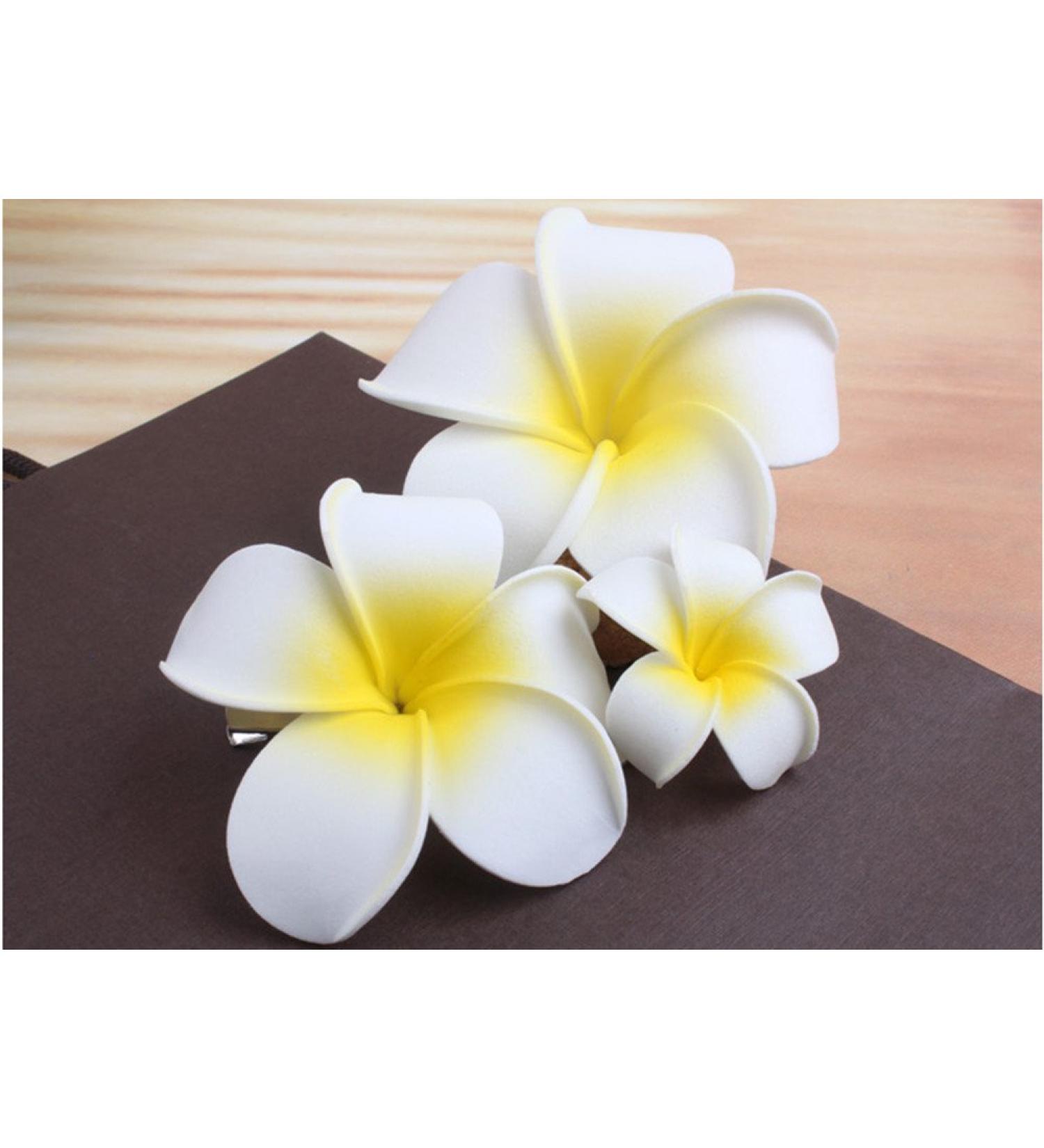 cuhair(TM) 3pcs Plumeria Women Girls Hair Clip Hairpins Hairclip Hair Accessories