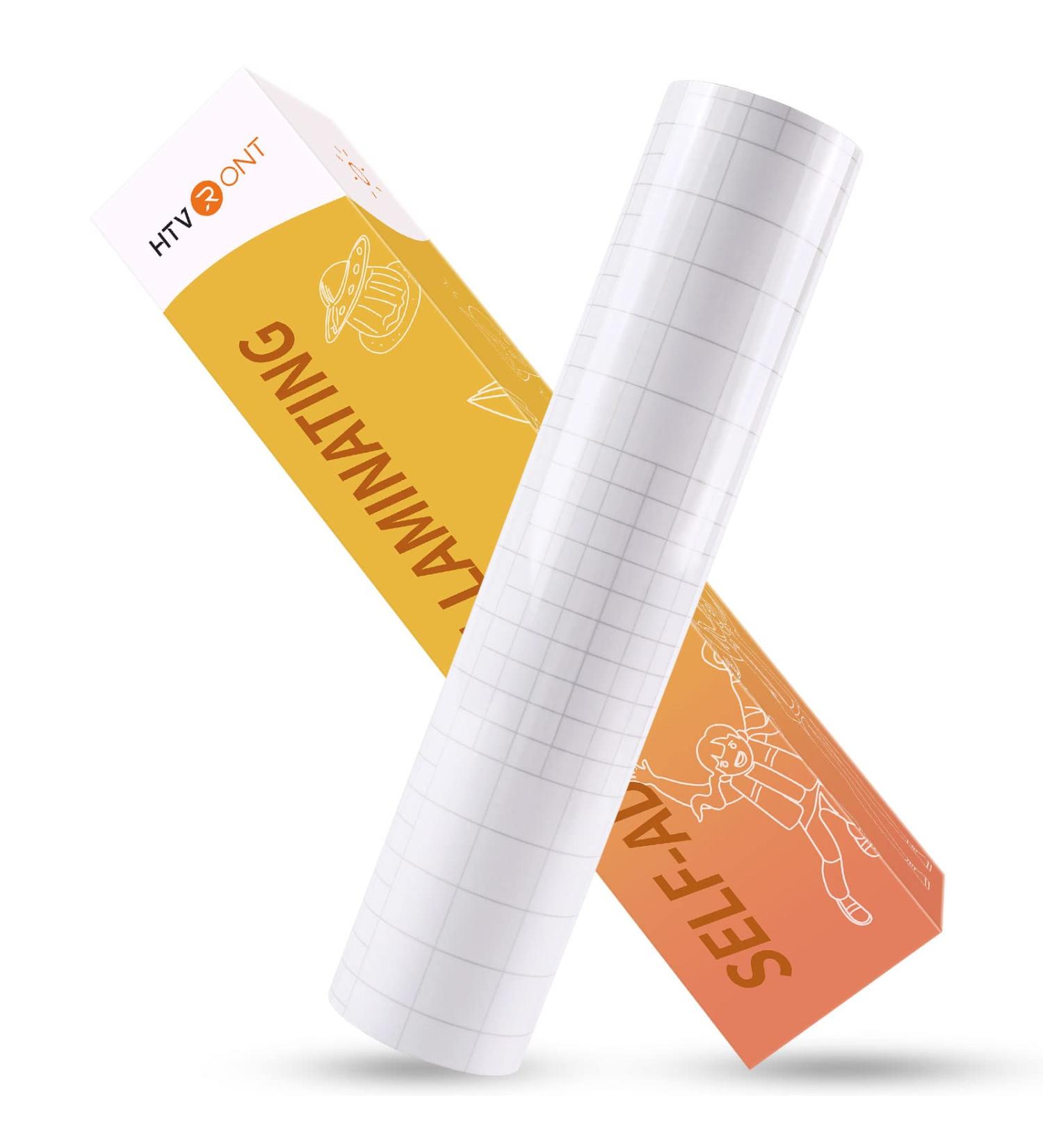 HTVRONT Clear Self-Adhesive Laminating Vinyl Roll-12"x30FT Non Thermal Laminating Film No Machine Needed Clear Vinyl Laminate for Stickers 12*30ft Feet - Buy Online on GoSupps.com