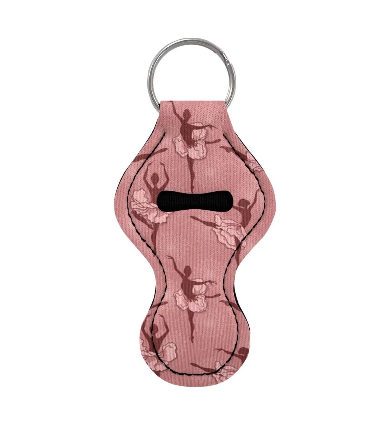 Buybai Women Keychains Chapstick Holder Bulk Travel Portable Accessories Lip Balm Sleeve Pouch Ballet One Size - Buy Online on GoSupps.com