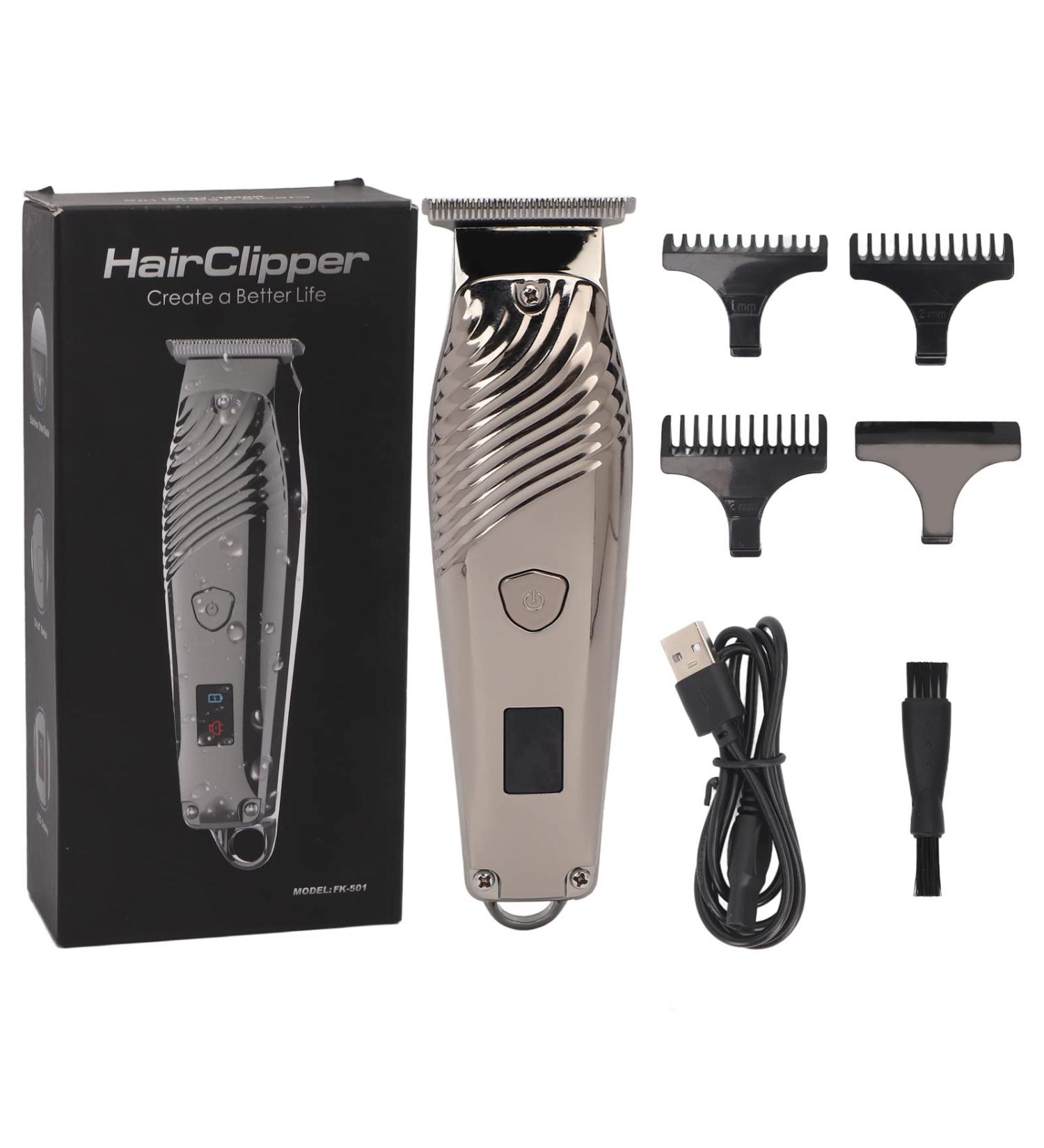 YUYTE Electric Hair Trimmer for Men - Cordless Beard Clippers Rechargeable & Waterproof with 3 Combs - Perfect for Hair Cutting & Grooming - Buy Online on GoSupps.com