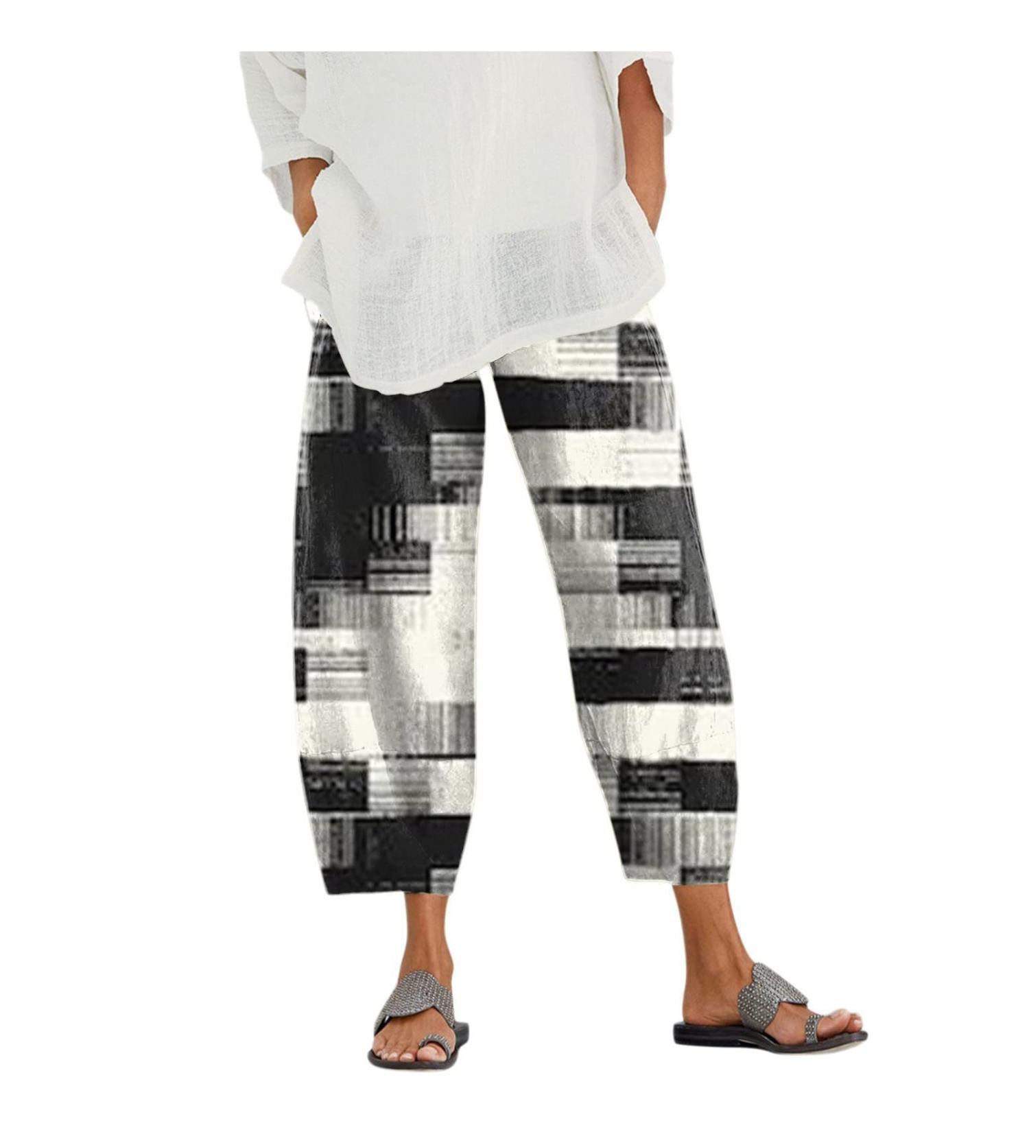 Women's XX-Large Dark Gray Capri Palazzo Pants with Pockets - Wide Leg Lounge Bottoms - Buy Online on GoSupps.com