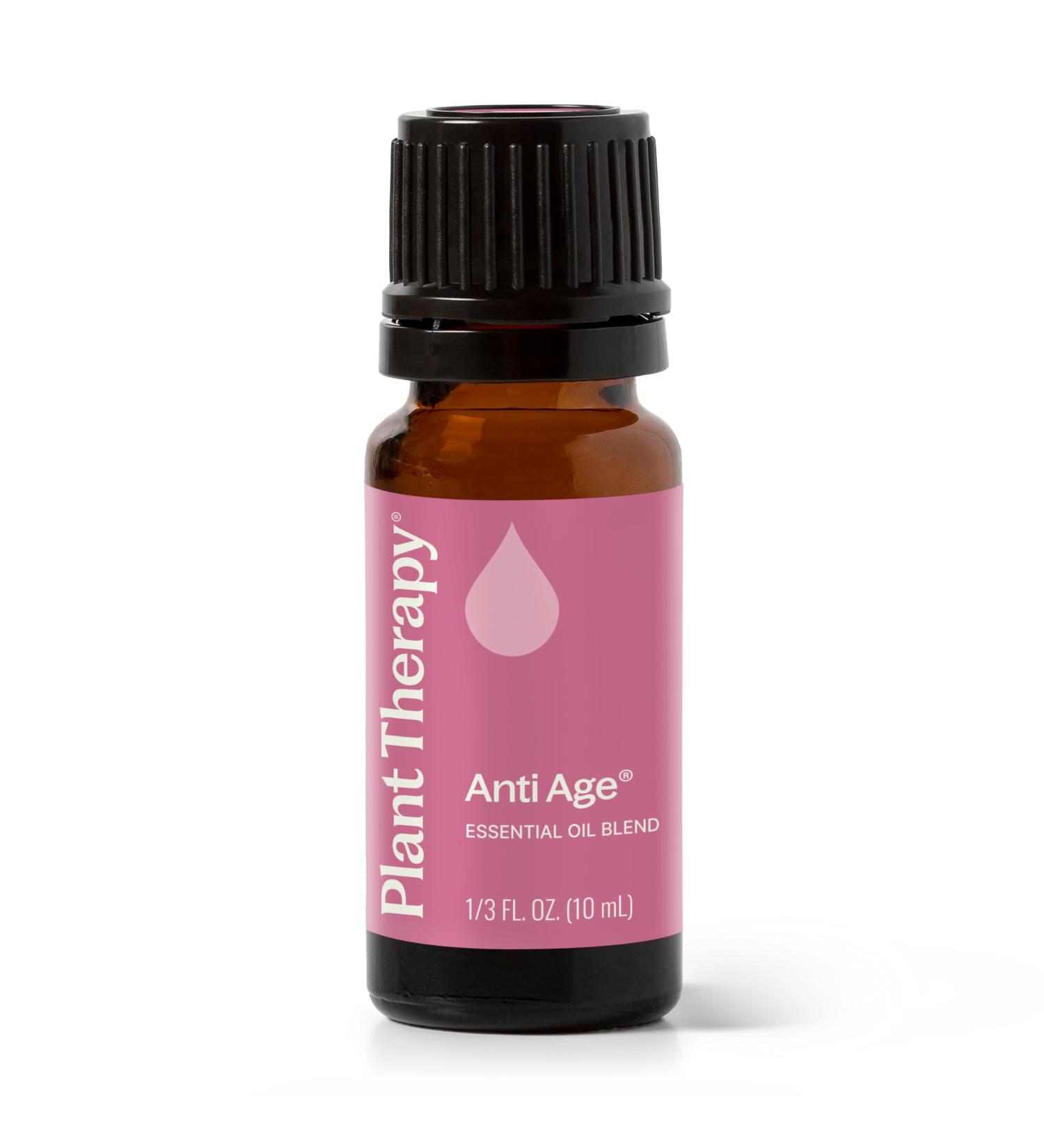 Plant Therapy Anti Age Essential Oil Blend 10 mL (1/3 oz) 100% Pure Undiluted for Fine Lines Wrinkles and Elasticity 0.33 Fl Oz (Pack of 1) - Buy Online on GoSupps.com