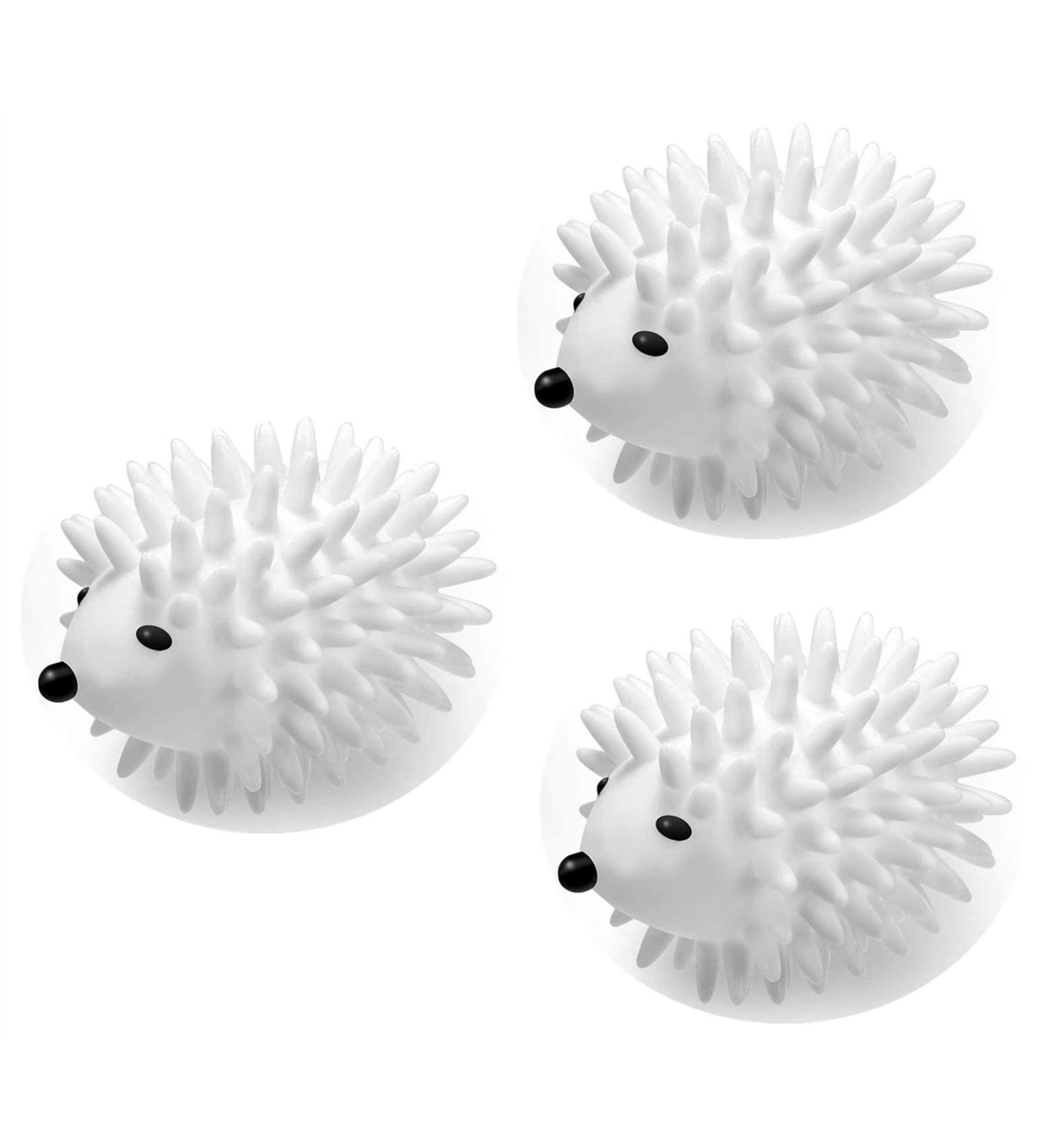 3 Pieces Hedgehog Reusable Dryer Balls Reusable Dryer Porcupine Ball Hedgehog Skirt Sweater Washing Ball Washing Machine Drying Fabric Softener Alternative - Buy Online on GoSupps.com