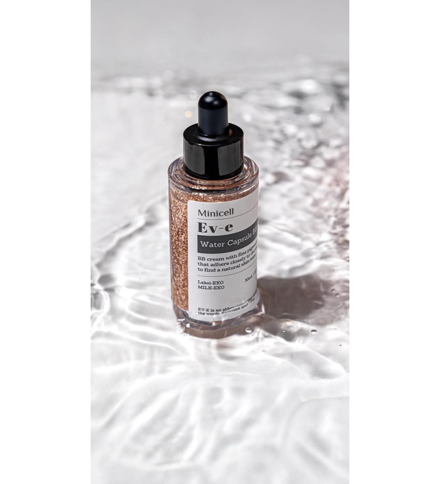 Minicell Ev-e Water Capsule BB Cream 30ml Korean Skin Care Moisturizing Essence with Capsule Pigments Natural Radiant Finish Exosome