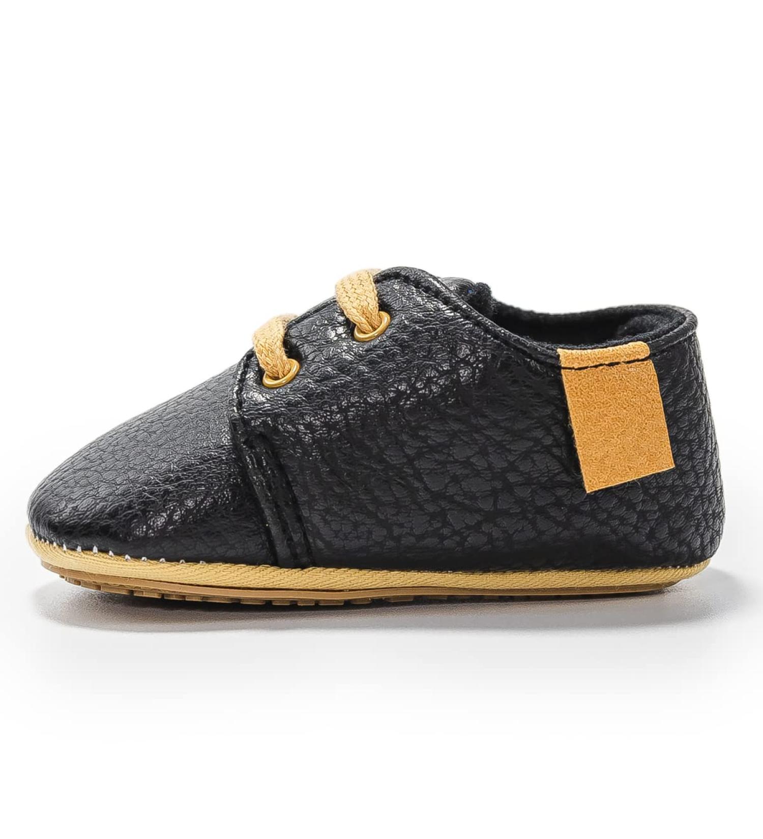 Baby First Walking Shoes Anti-Slip Infant Loafer Flats - PU Leather, 0-6 Months - Buy Online on GoSupps.com