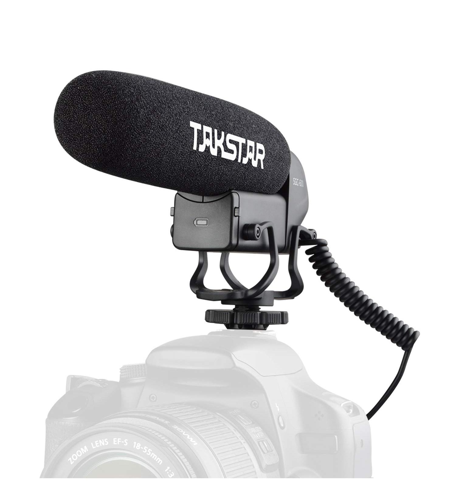 Takstar SGC-600 Shotgun Microphone - Professional Camera Microphone for iPhone, Smartphone, Nikon, Canon, Sony DSLR, Camcorder - with Windscreen, Shock Mount - 3.5mm Stereo Audio Jack - Buy Online on GoSupps.com