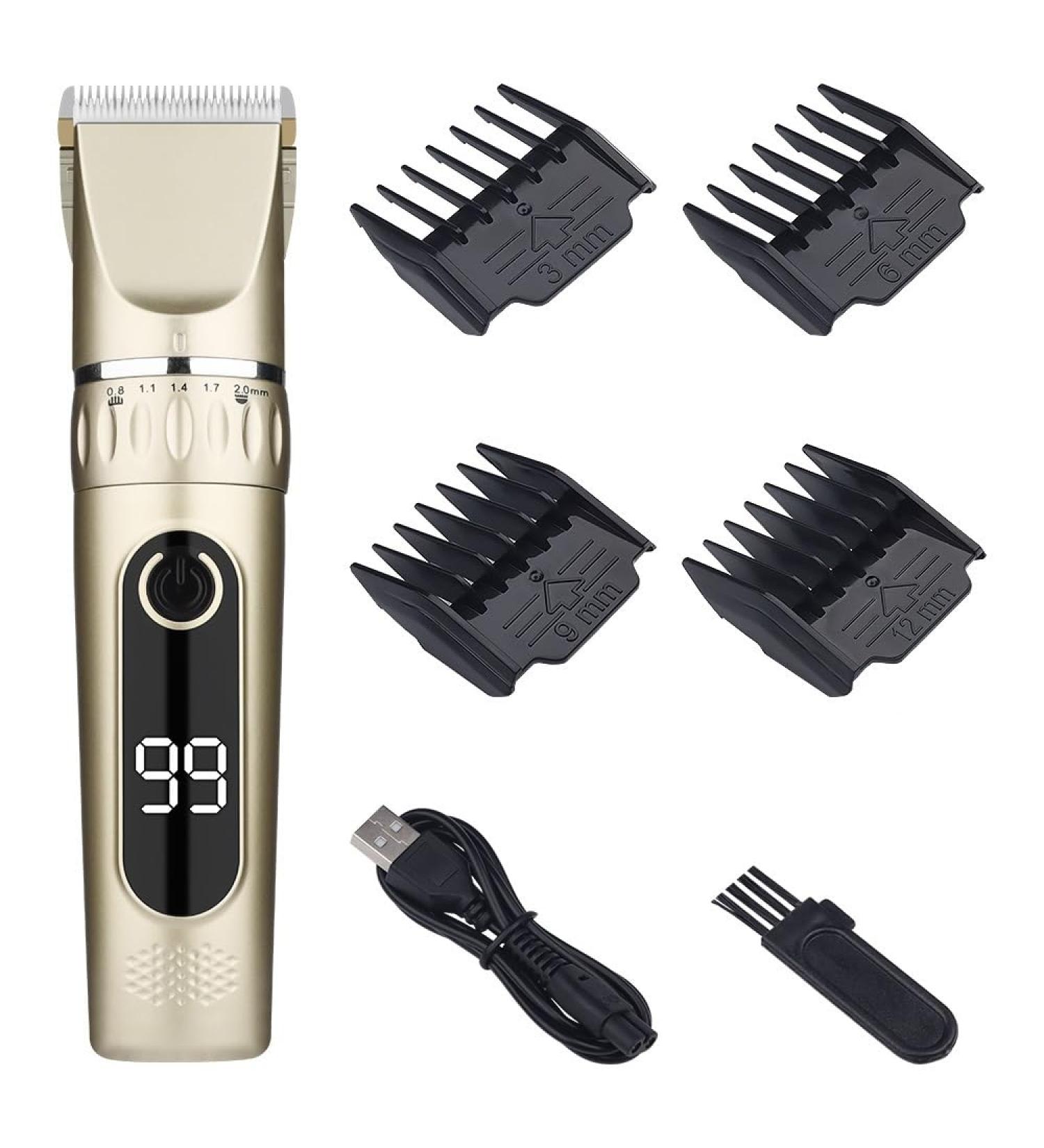 Professional Cordless Hair Clippers for Men - Electric Hair Clippers (Gray) - Fast International Shipping - Buy Online on GoSupps.com