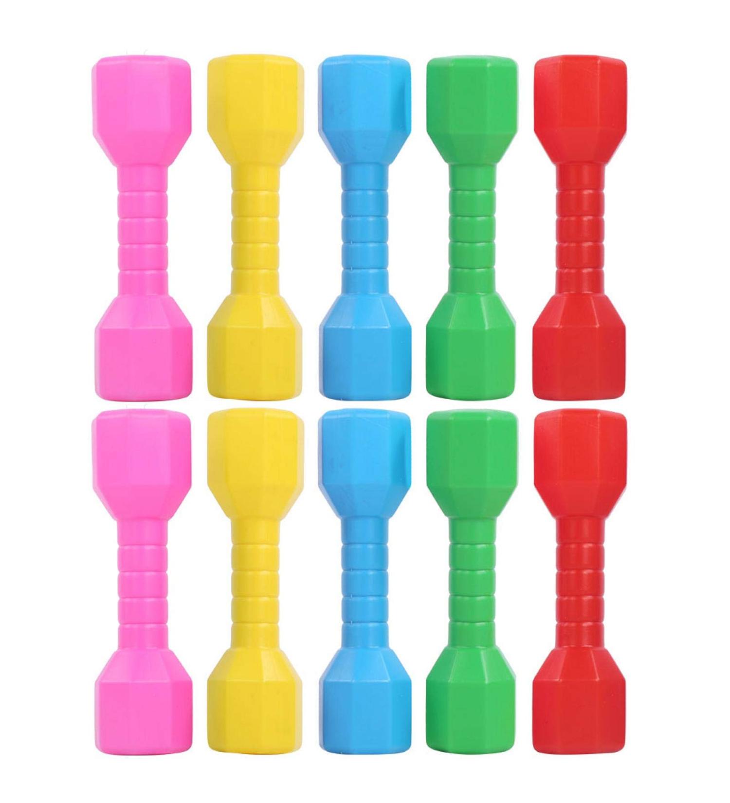 Colorful Kid's Fitness Dumbbells - Plastic Dumbbells for Dance & Outdoor Sports Fun - International Shipping Available - Buy Online on GoSupps.com