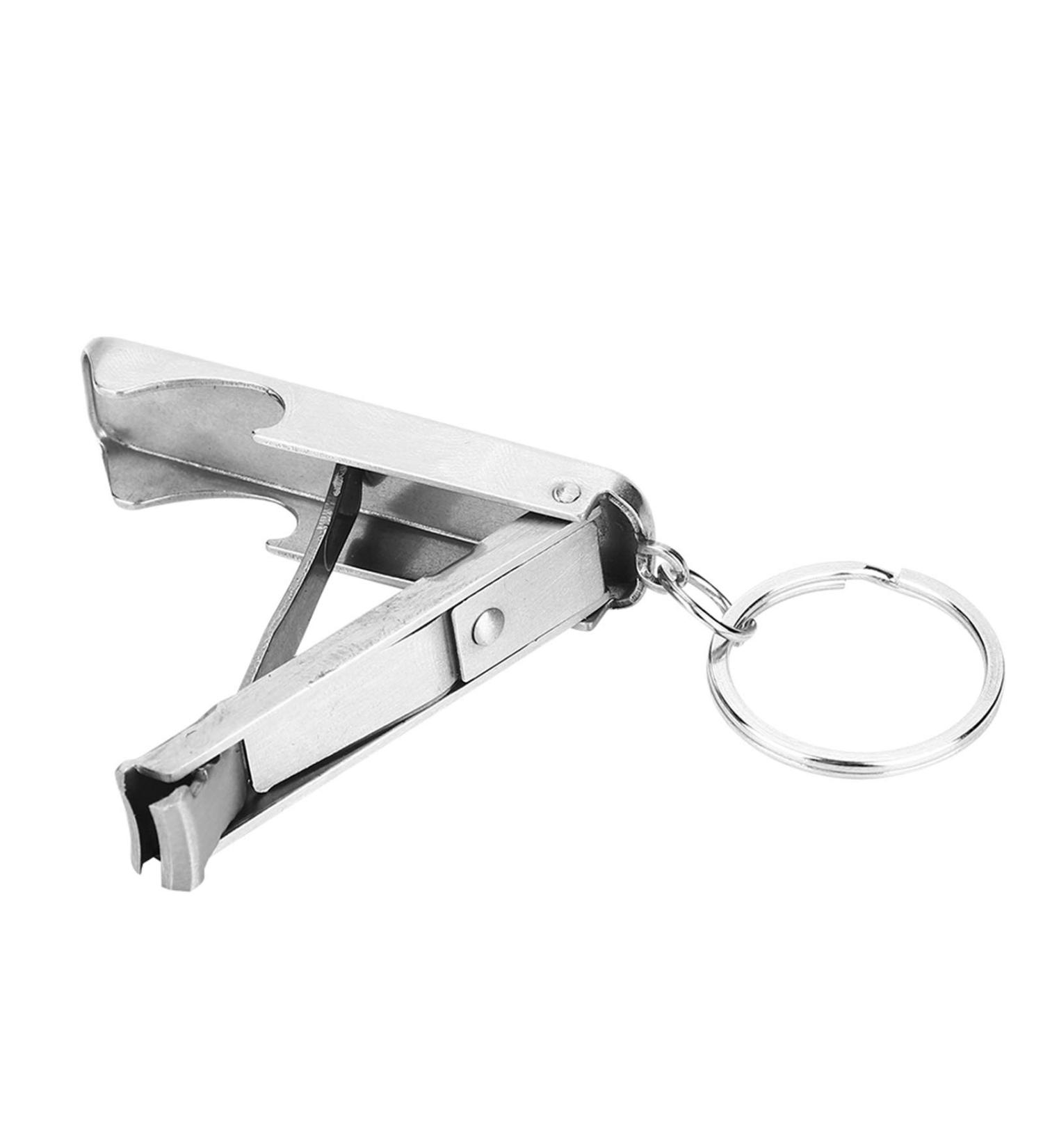 Mini Tool Key ChainNail Cutter Bottle Opener Stainless Steel Lightweight Portable Pocket Manicure - Buy Online on GoSupps.com
