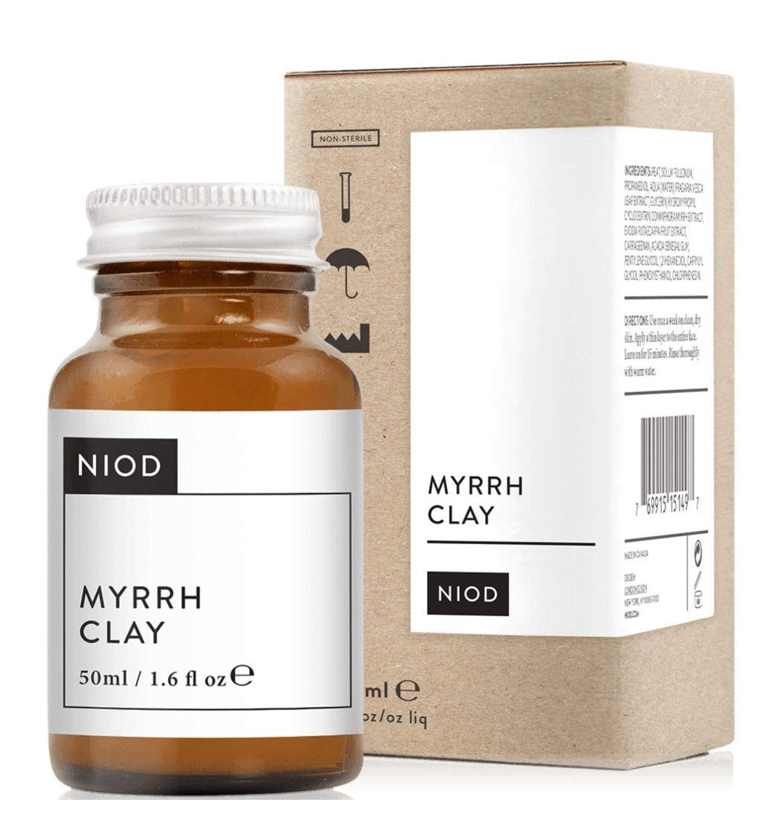 NIOD Myrrh Clay treatment masque 50ml instant and visible tightening of the skin - Buy Online on GoSupps.com