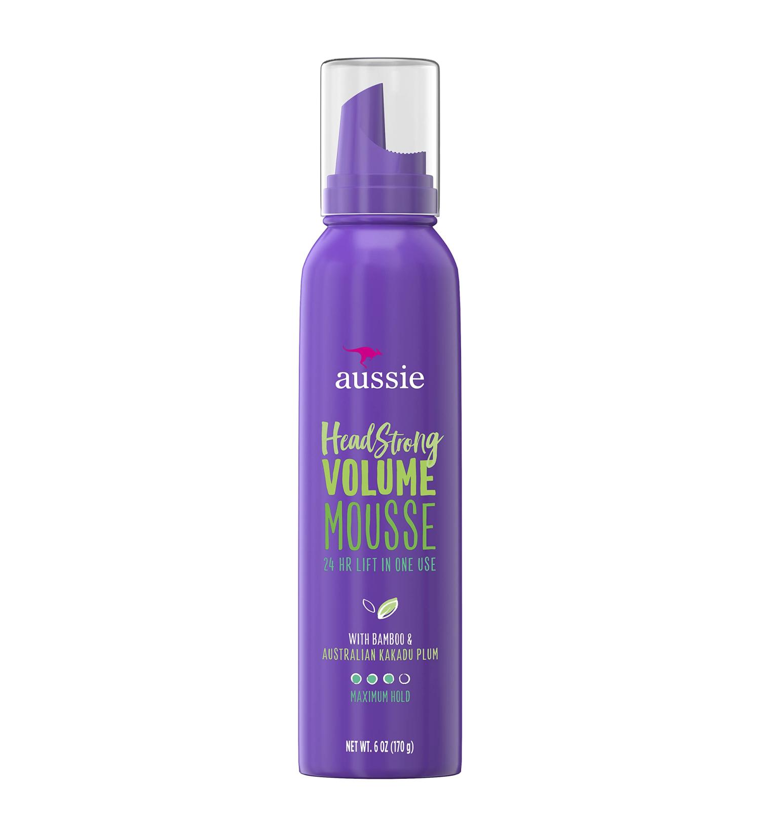 Aussie Headstrong Volume Mousse with Bamboo & Kakadu Plum 6.0 fl oz - Lightweight Volumizing Formula - Buy Online on GoSupps.com