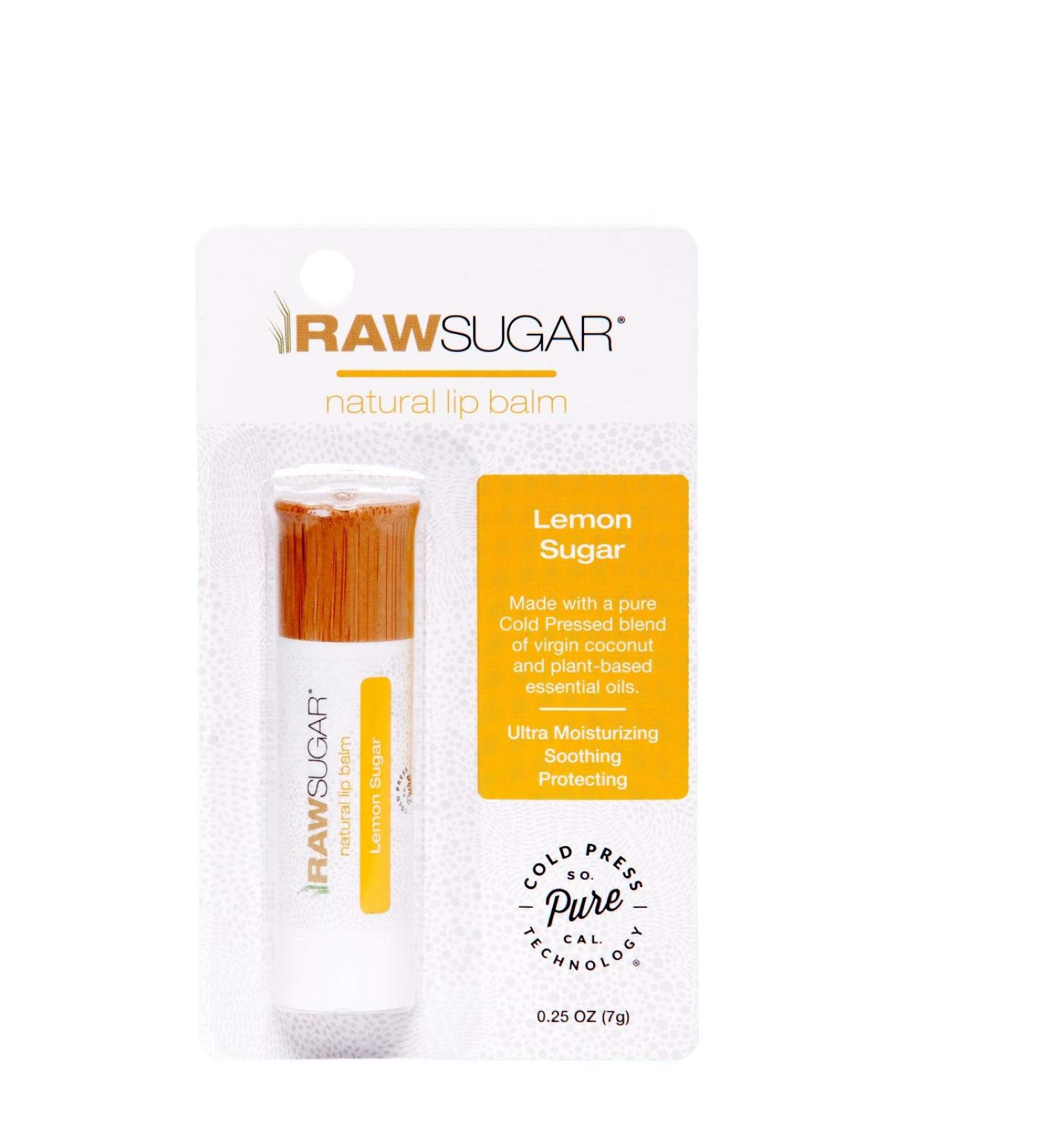 Raw Sugar Lip Balm Lemon Sugar 0.25oz Pack of 1