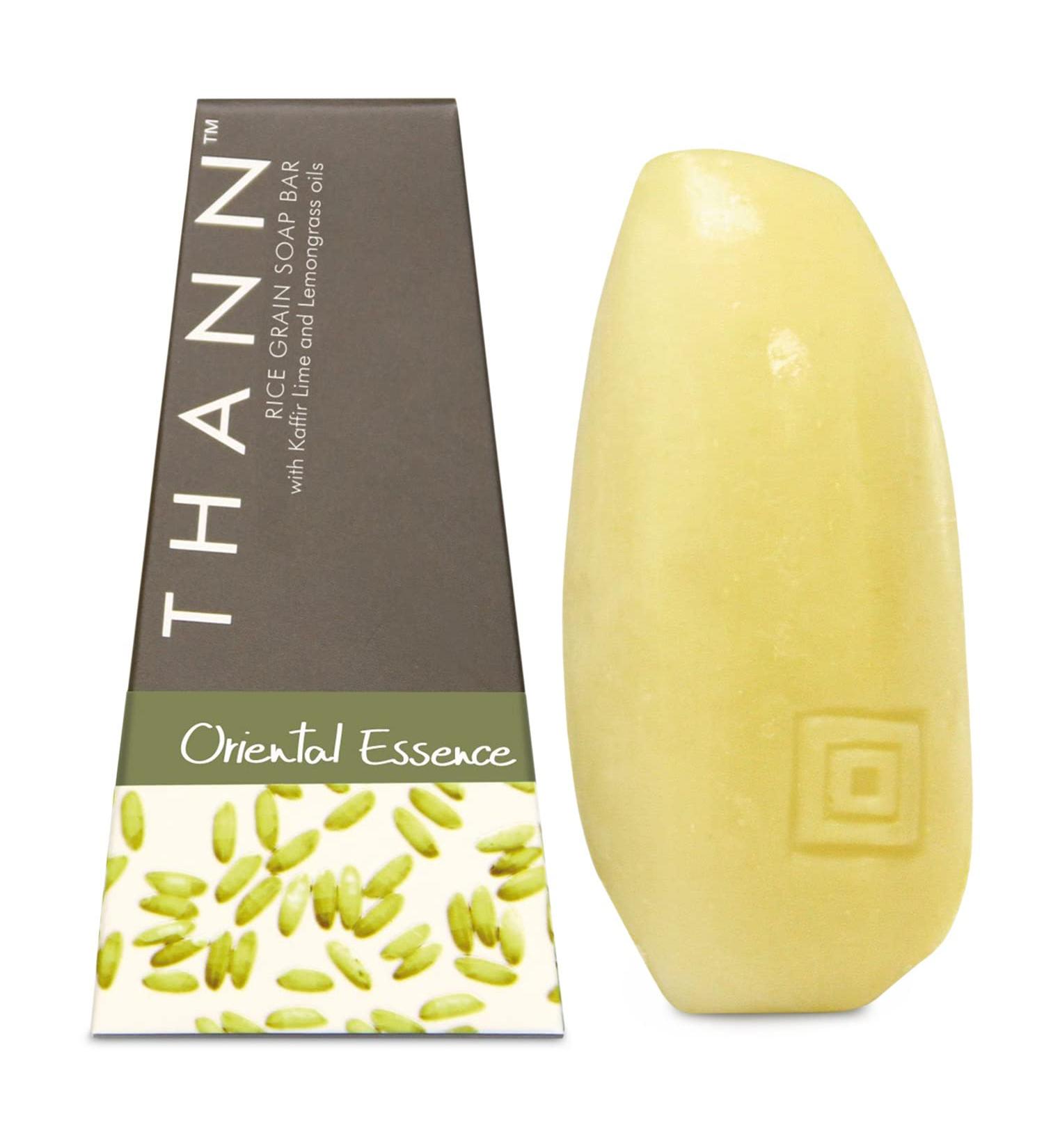 Thann Oriental Essence Body Soap Bar - Gentle Exfoliation with Rice Grains Moisturizing Rice Bran & Camellia Oils Uplifting Kaffir Lime & Lemongrass - 3.4 fl oz | International Shipping Available - Buy Online on GoSupps.com