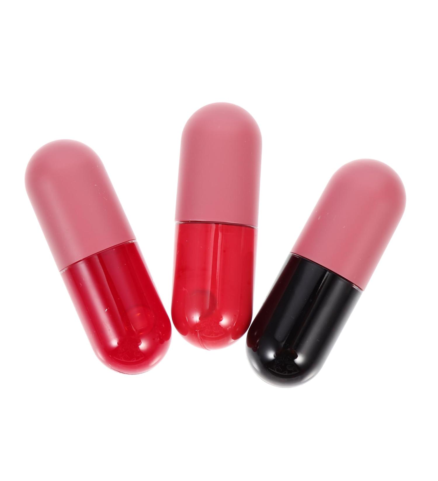 PartyKindom 3Pcs Moisturizing Lip Oils Portable Lip Glosses for Nourishing Plumping Hydrating Lip Care Tools for Women Lightweight Adorable present - Buy Online on GoSupps.com